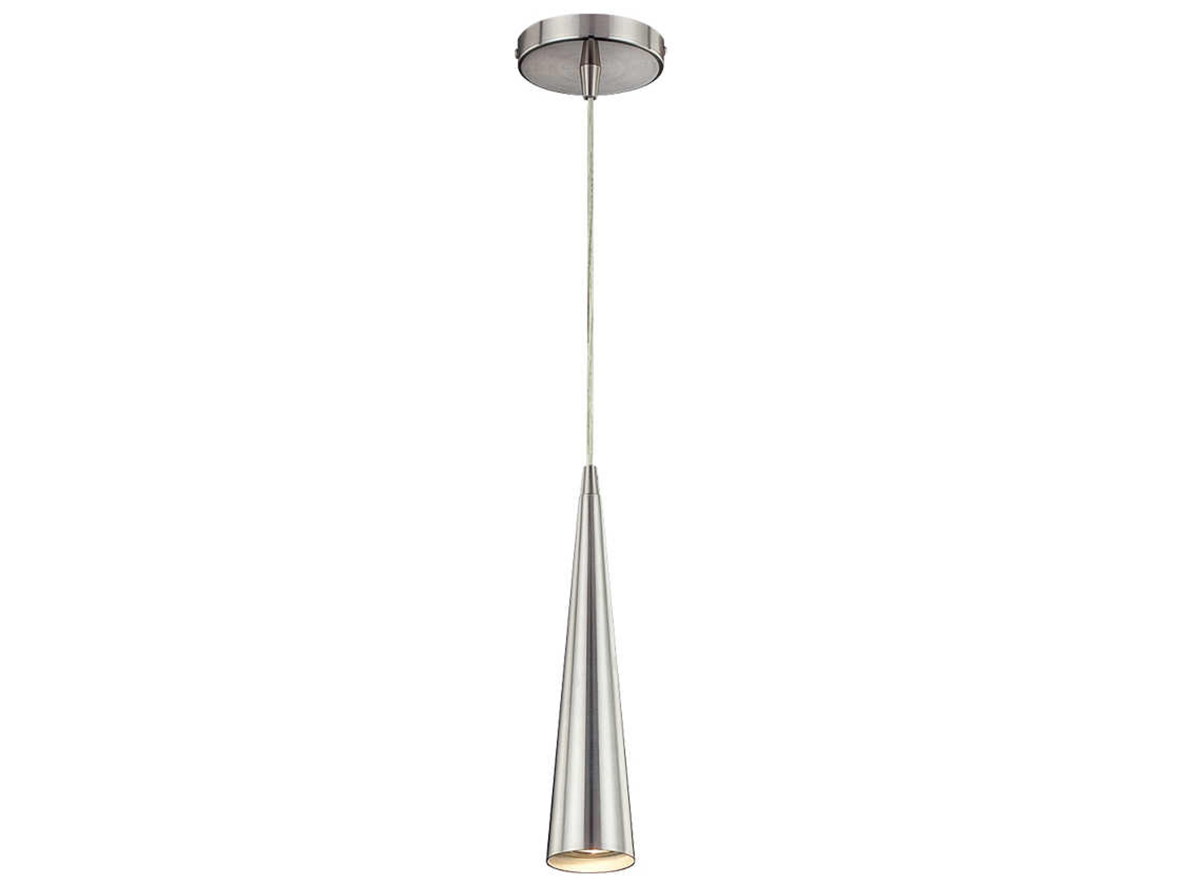 Eurofase Sliver 1-Light Satin Nickel Mini Pendant