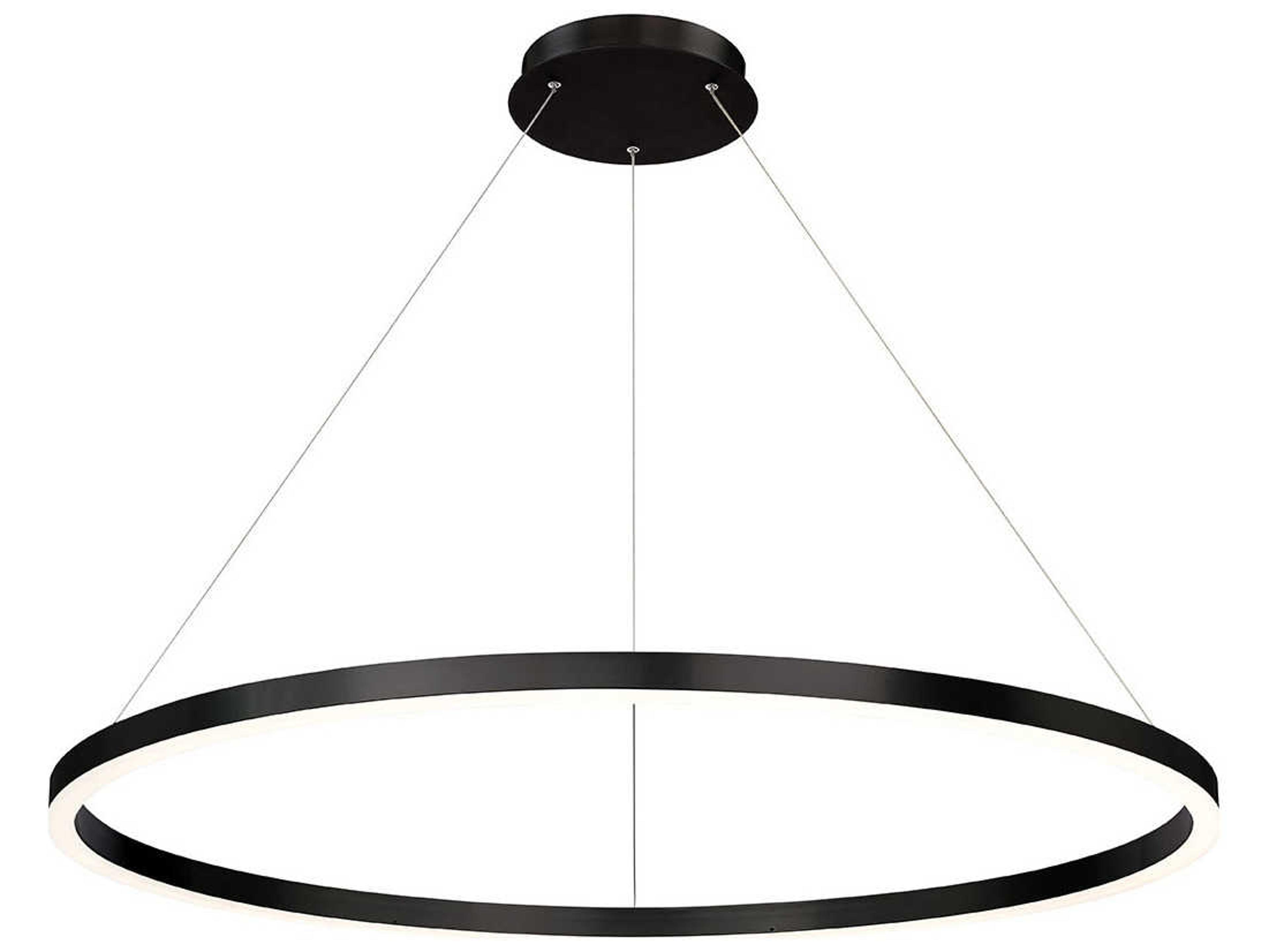 Eurofase Spunto 1-Light Matte Black LED Round Pendant