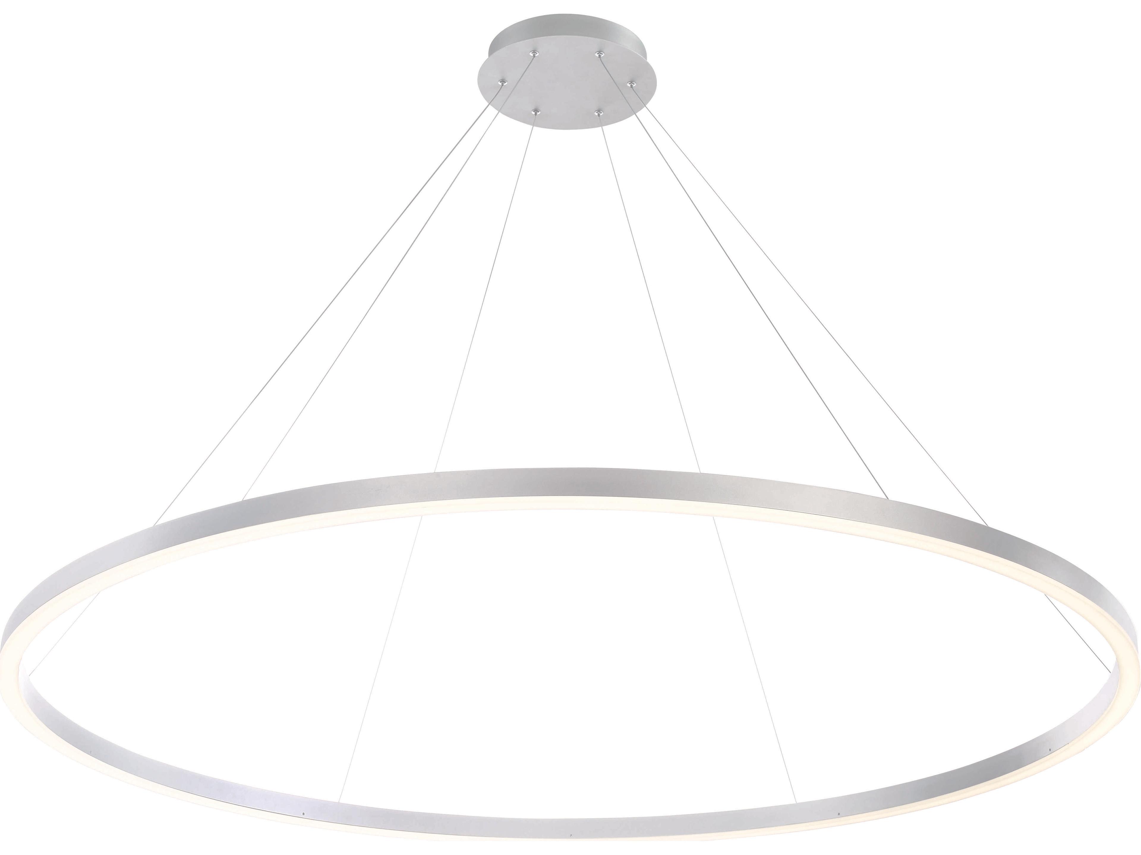 Eurofase Spunto 1-Light Silver LED Round Pendant