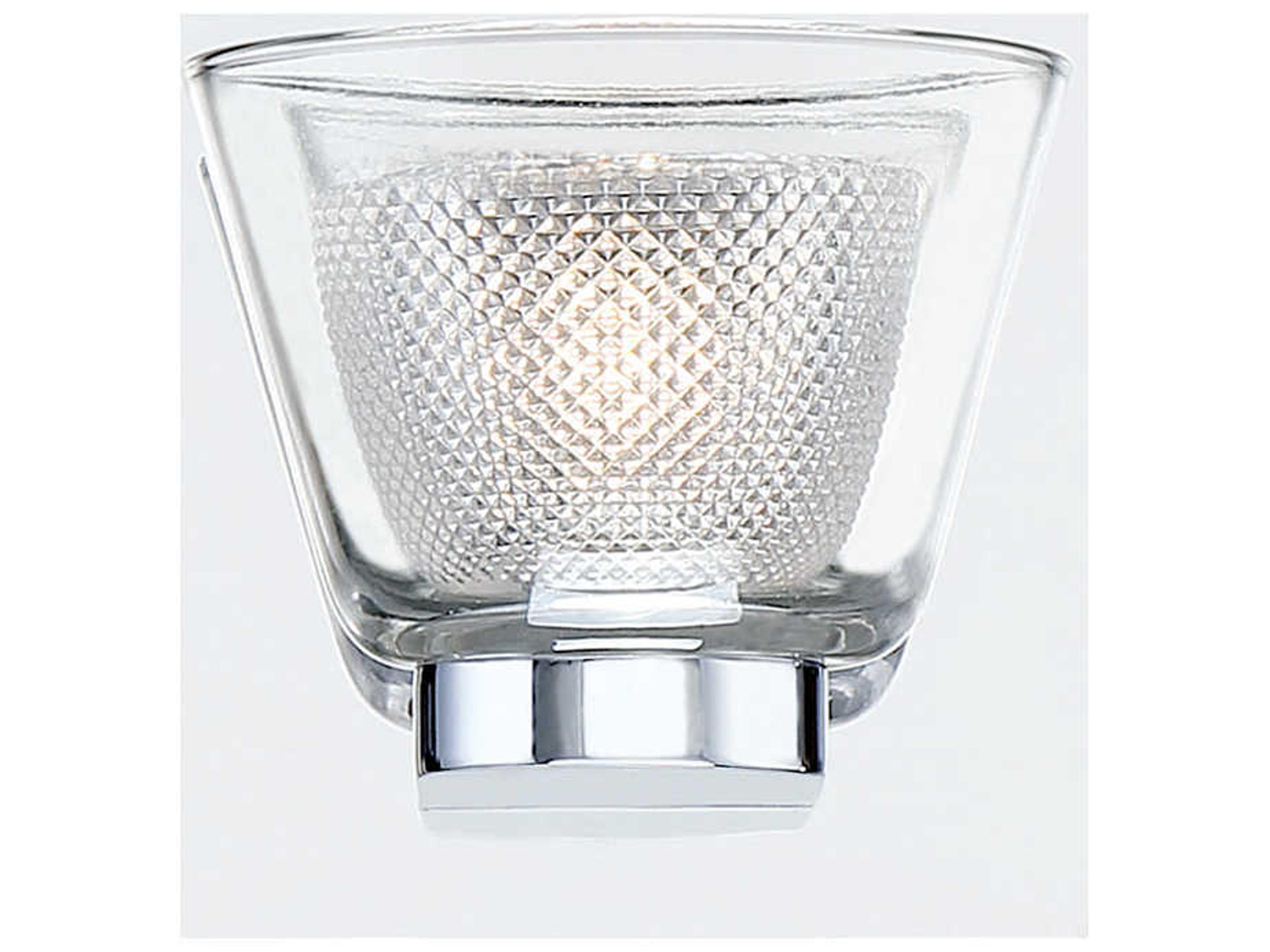 Eurofase Trent Chrome Glass LED Wall Sconce