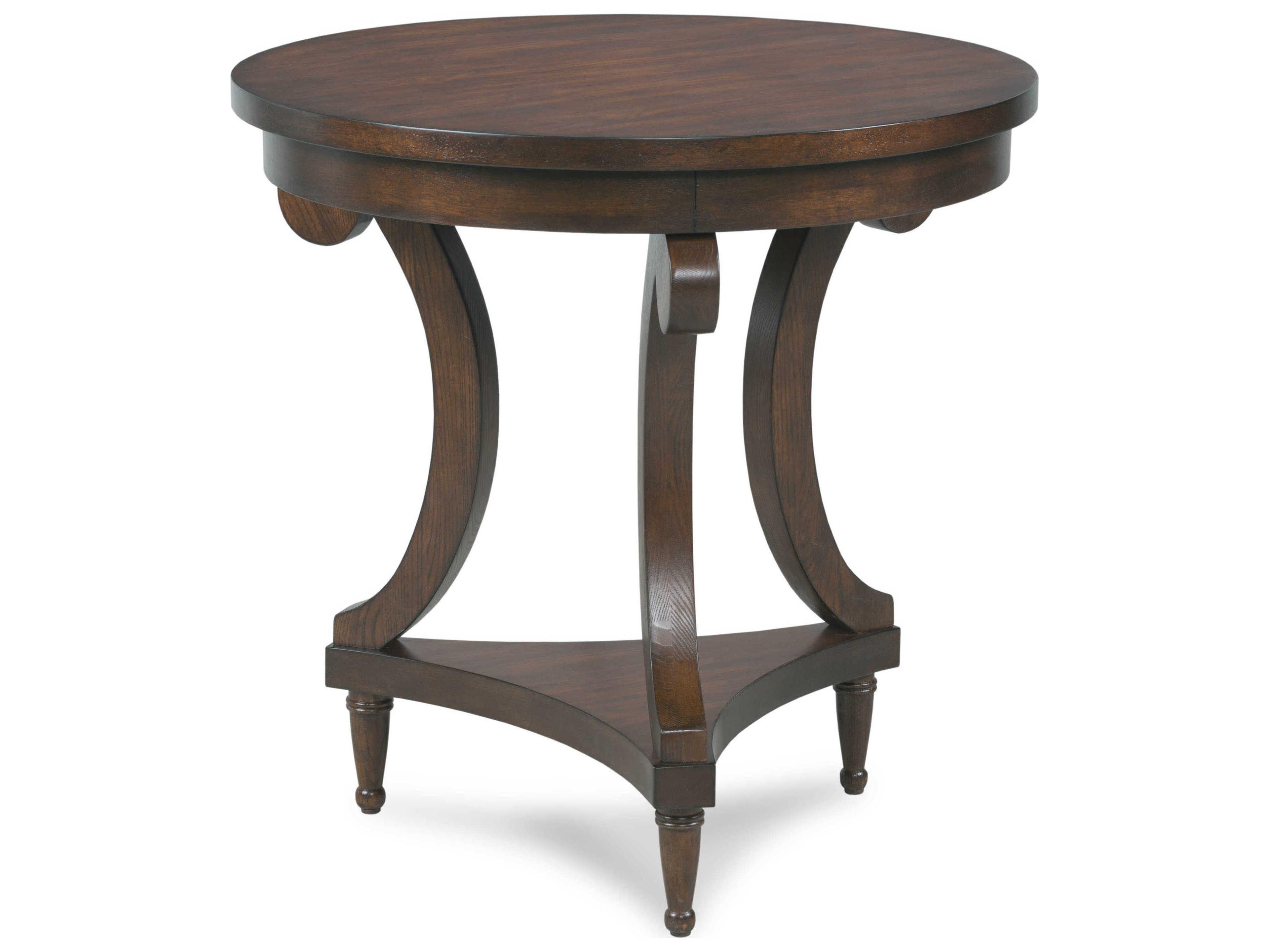 Fairfield Chair Belmont Round Wood Sable End Table