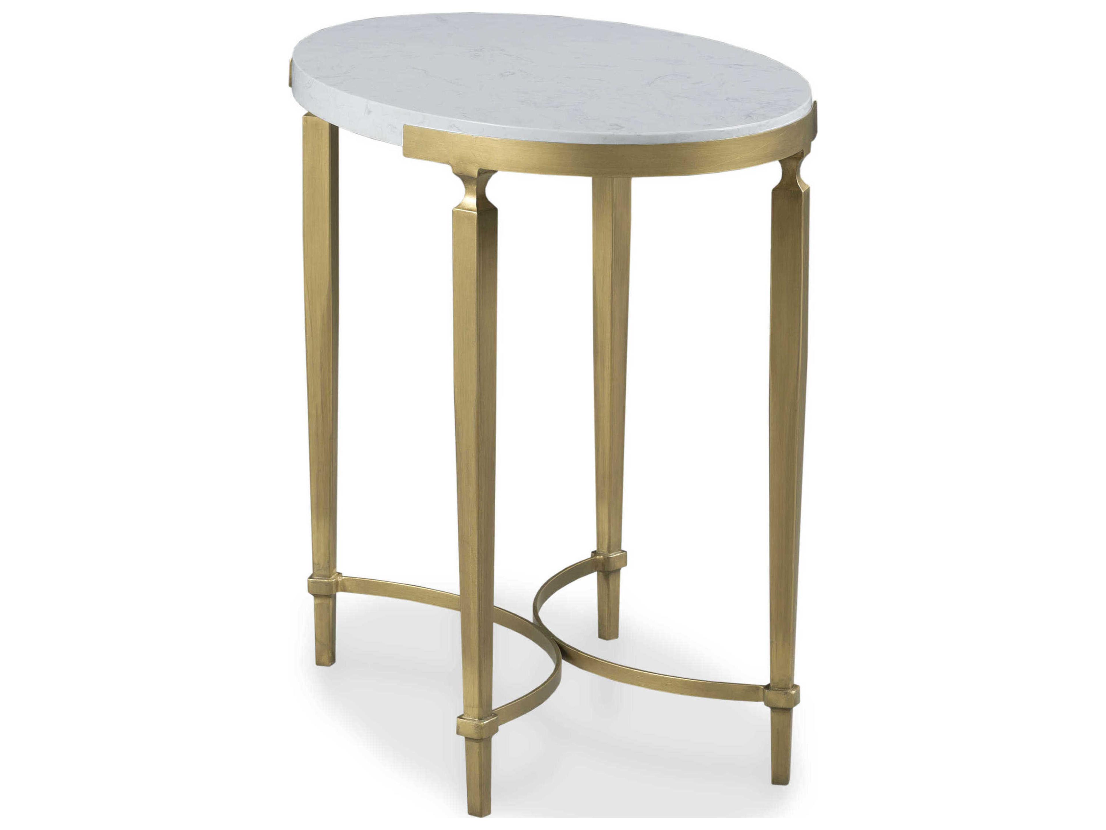 Fairfield Chair East Camden Oval Wood Pearl End Table