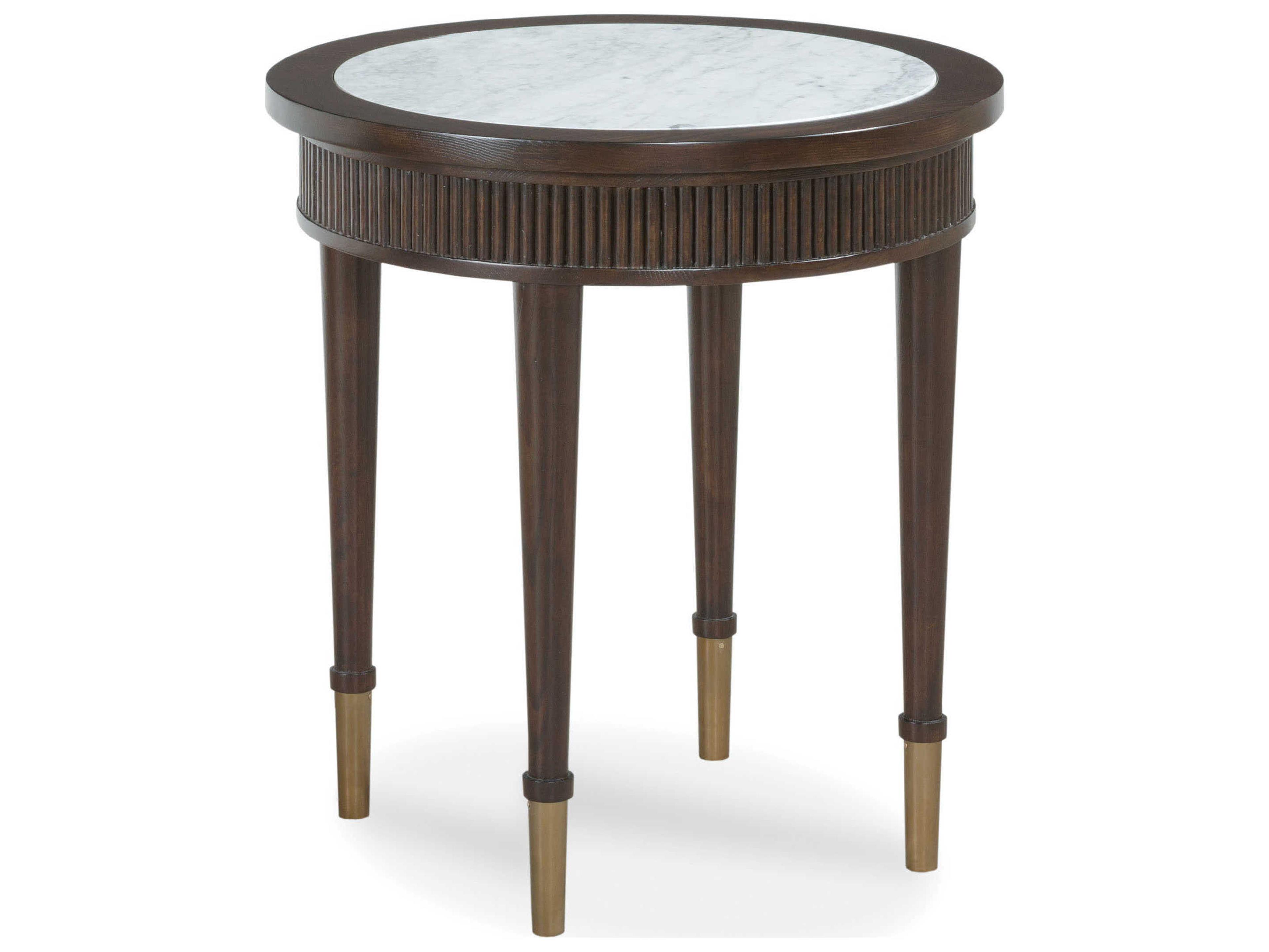 Fairfield Chair Westwood Round Marble Graphite End Table