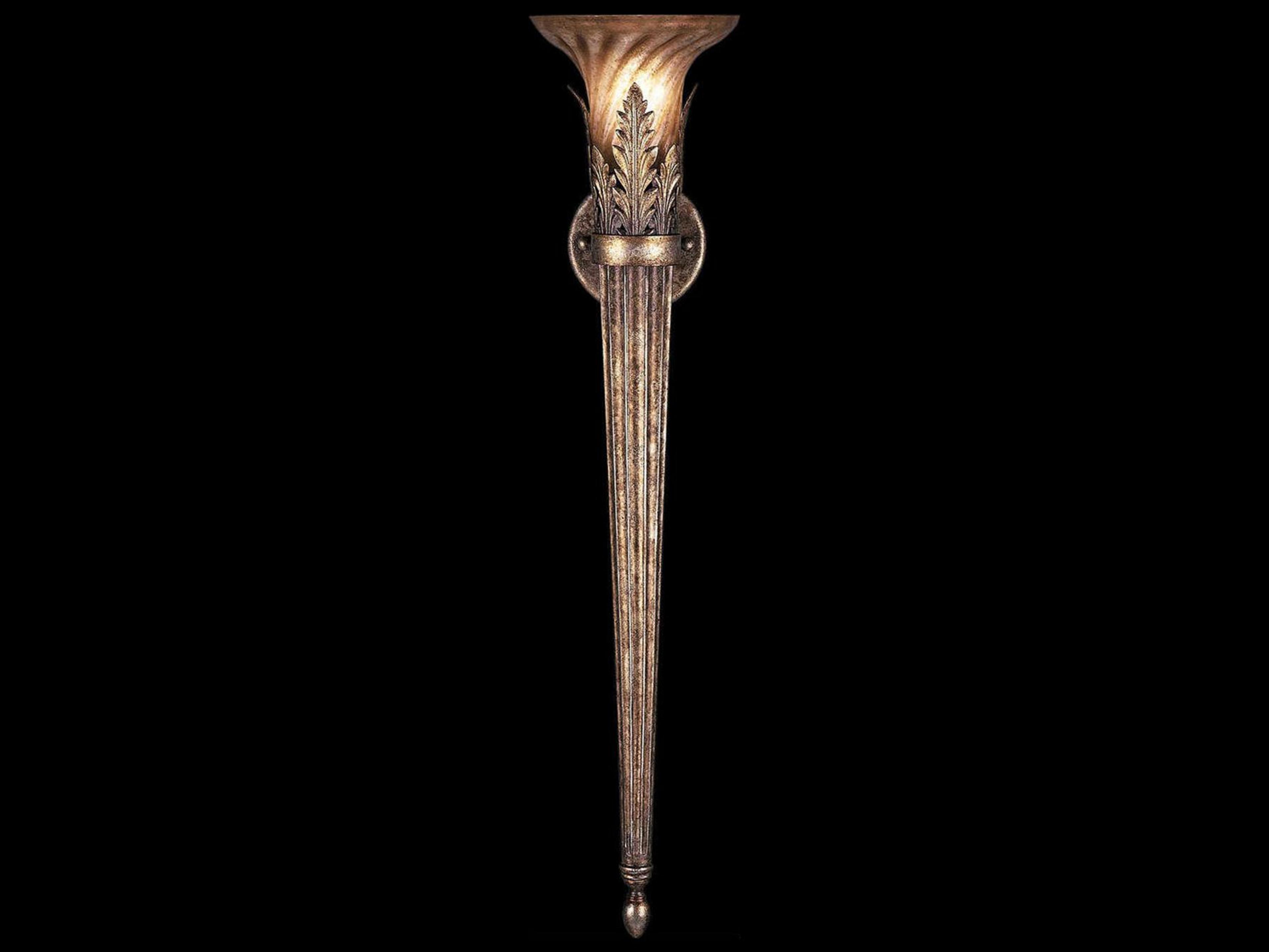 Fine Art Handcrafted Lighting A Midsummer Nights Dream Brown Glass Wall Sconce