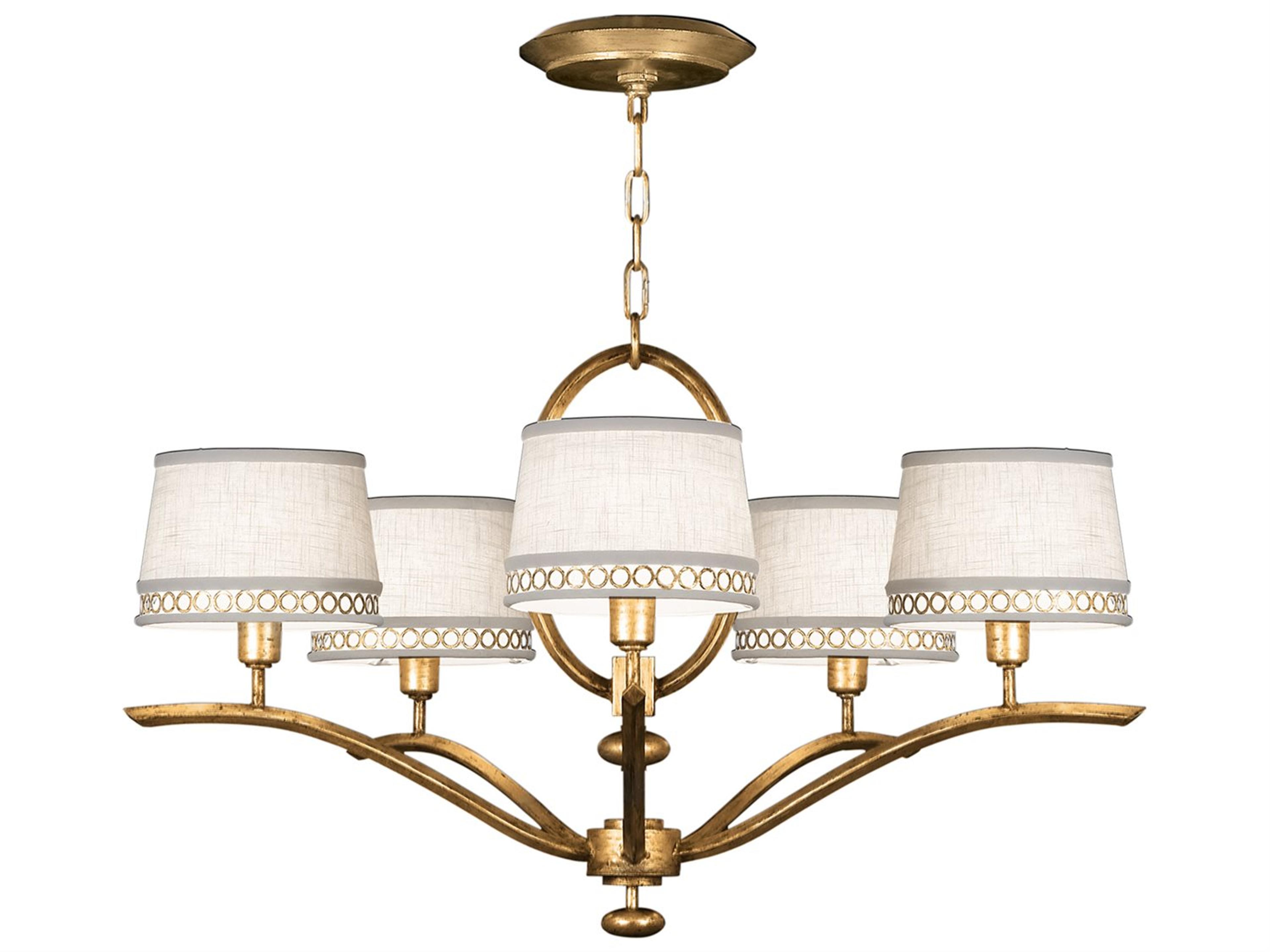 Allegretto 5-Light Gold Drum Chandelier