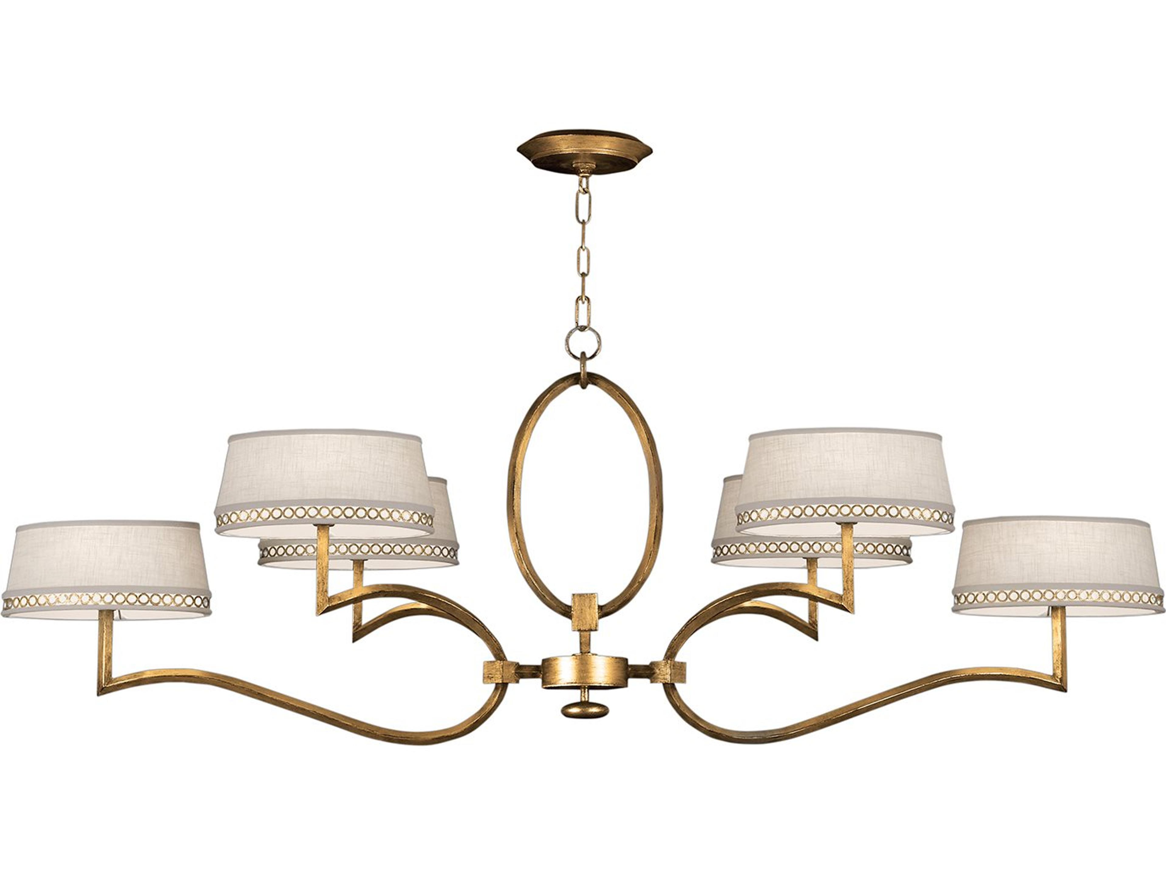 Fine Art Handcrafted Lighting Allegretto 6-Light Gold Candelabra Tiered Chandelier