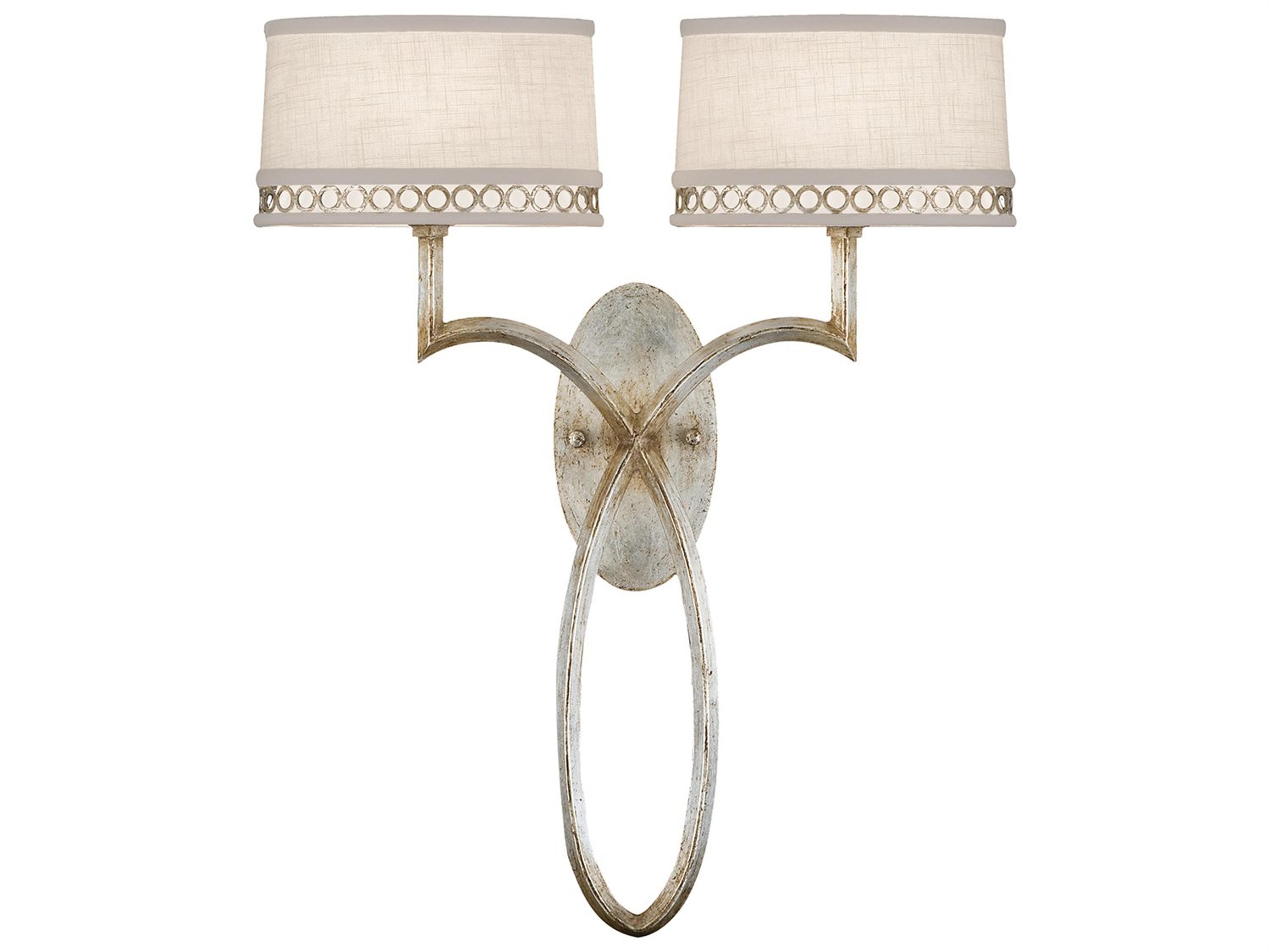 Fine Art Handcrafted Lighting Allegretto Silver Wall Sconce