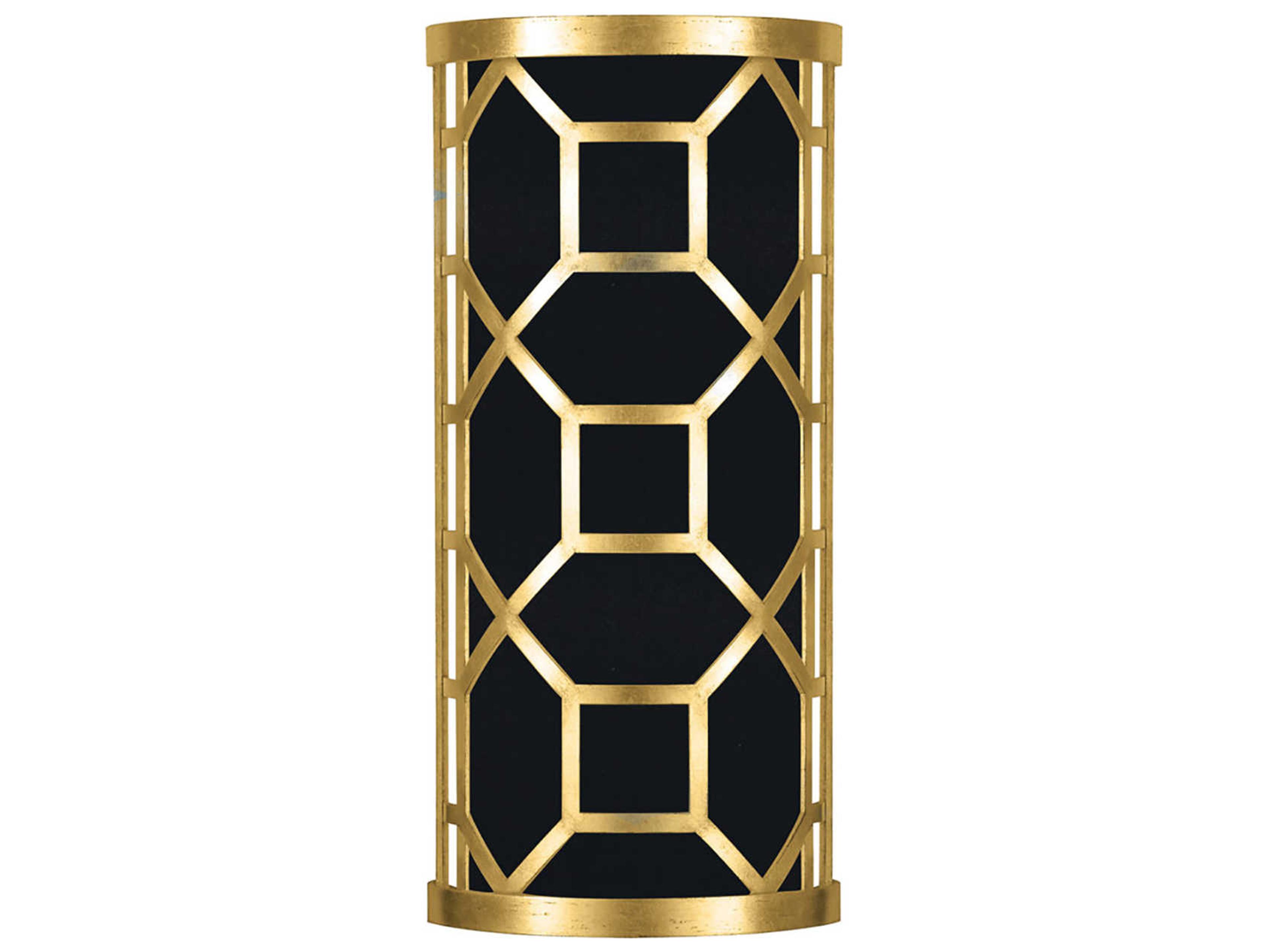 Fine Art Handcrafted Lighting Allegretto 2-Light Gold Leaf LED Wall Sconce