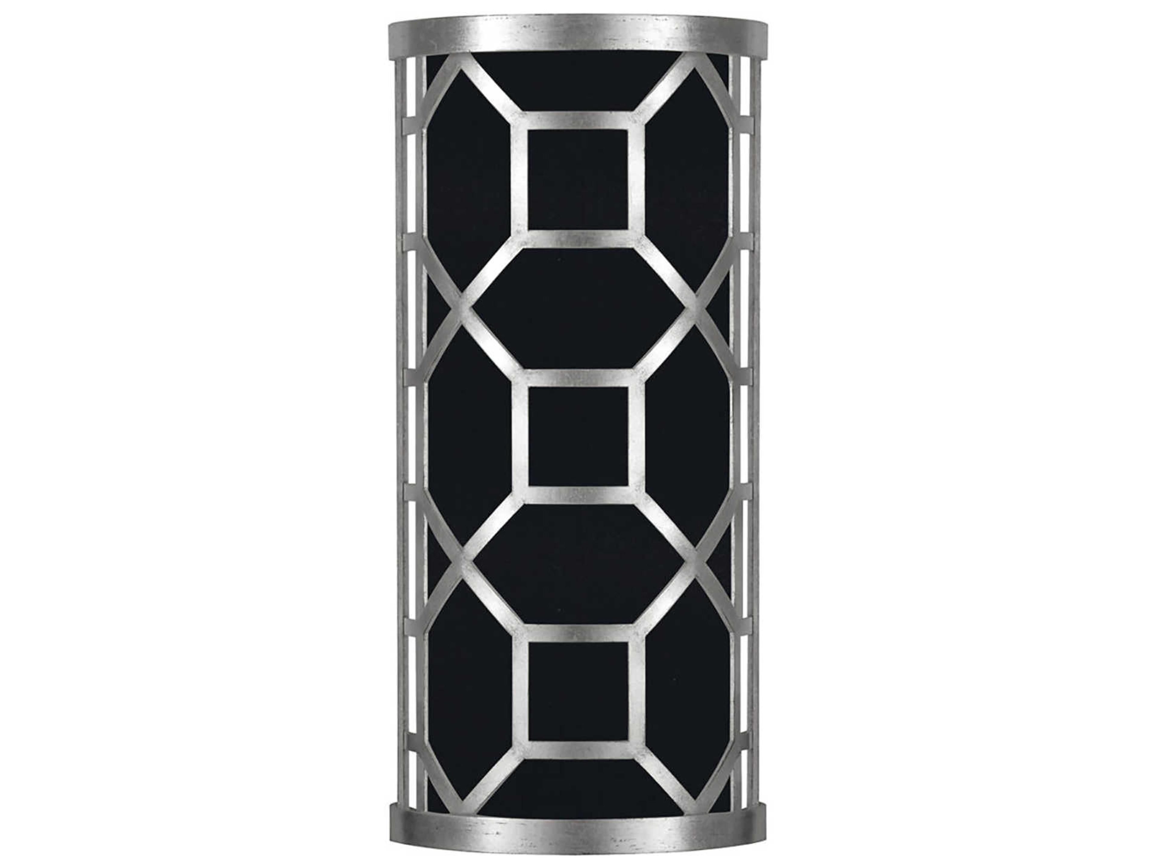 Fine Art Handcrafted Lighting Allegretto 2-Light Silver Leaf LED Wall Sconce