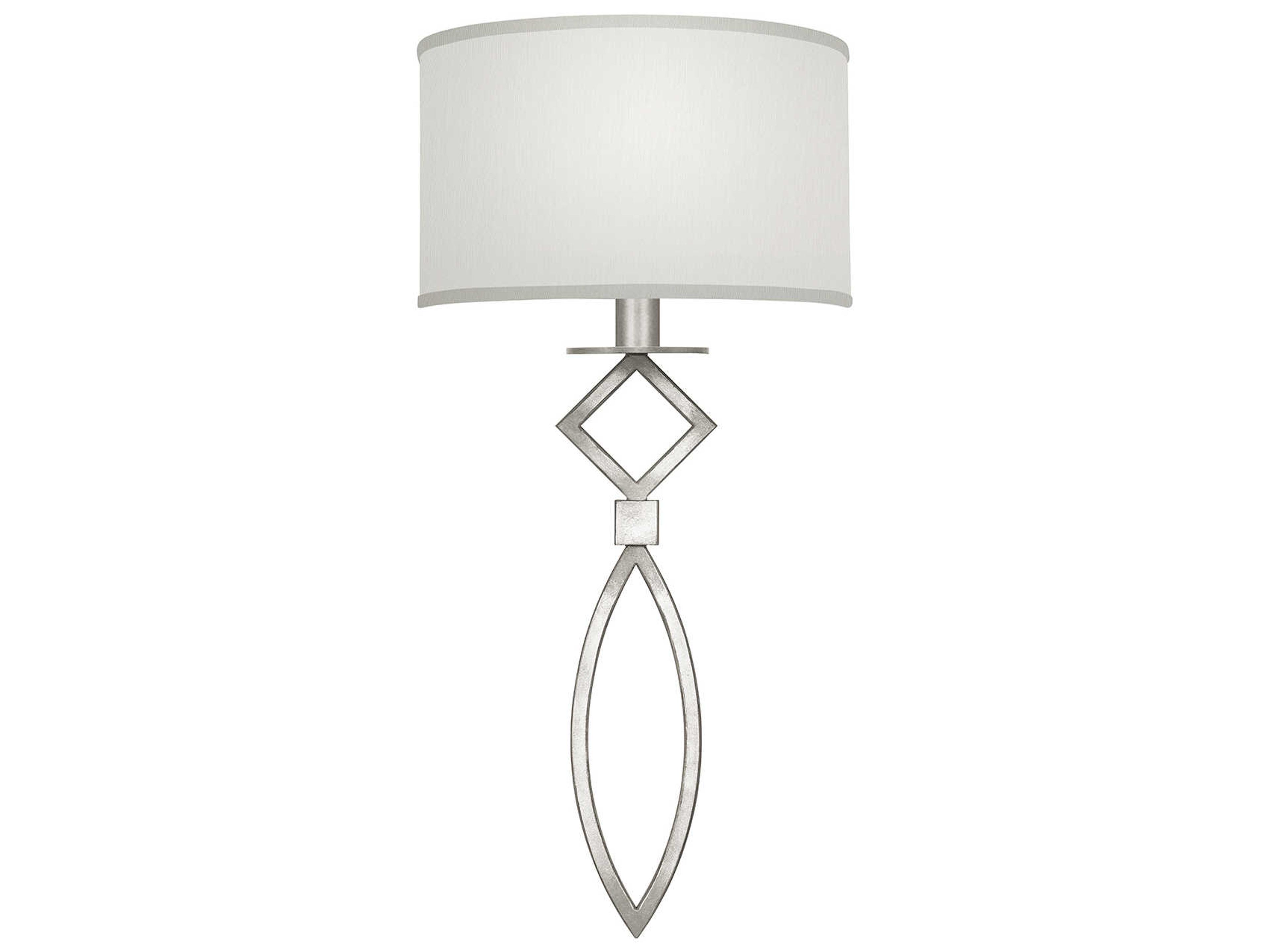 Fine Art Handcrafted Lighting Cienfuegos 1-Light Silver Leaf Wall Sconce