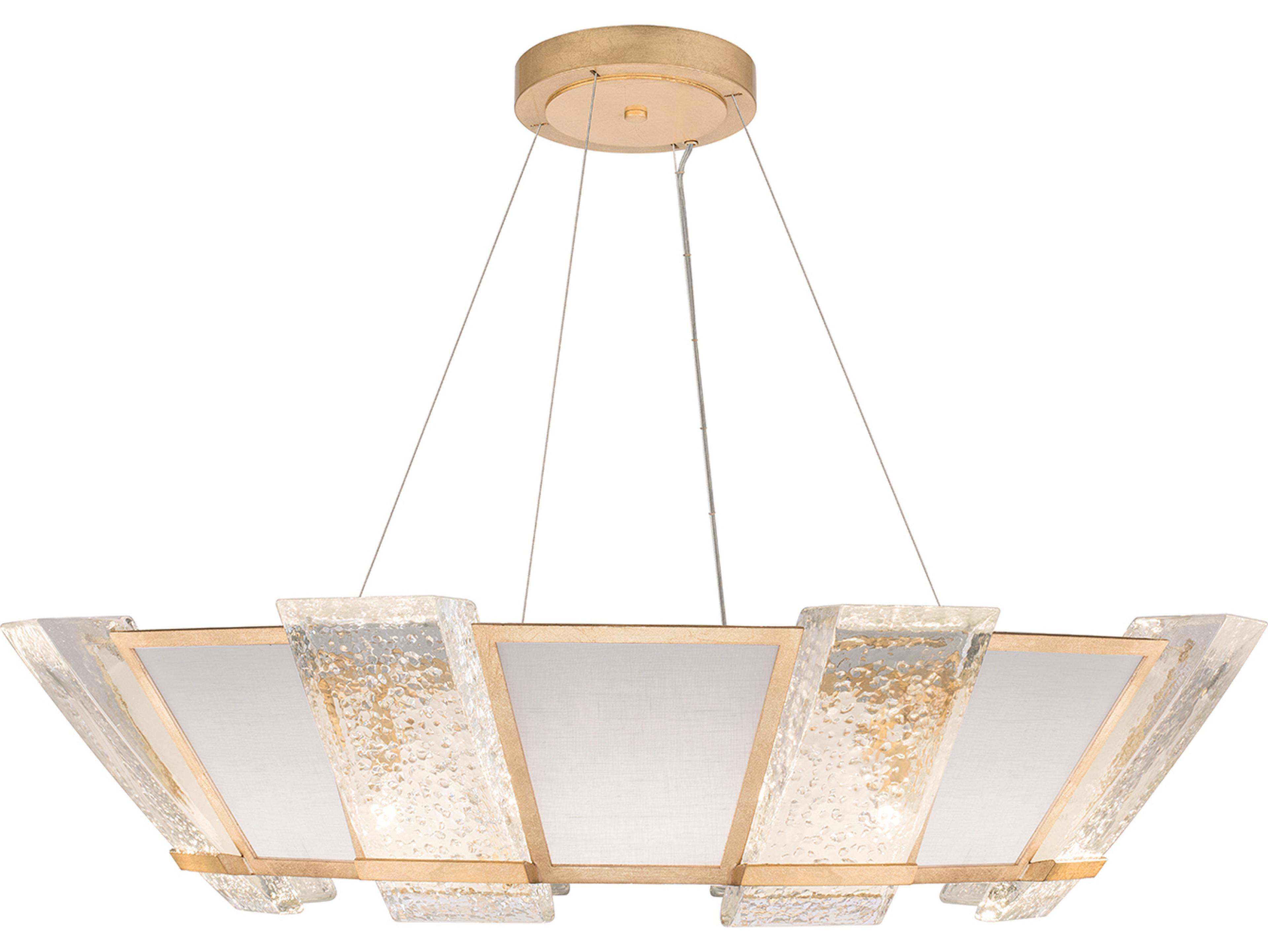 Fine Art Handcrafted Lighting Crownstone 16-Light-Light Gold Glass Bowl Pendant