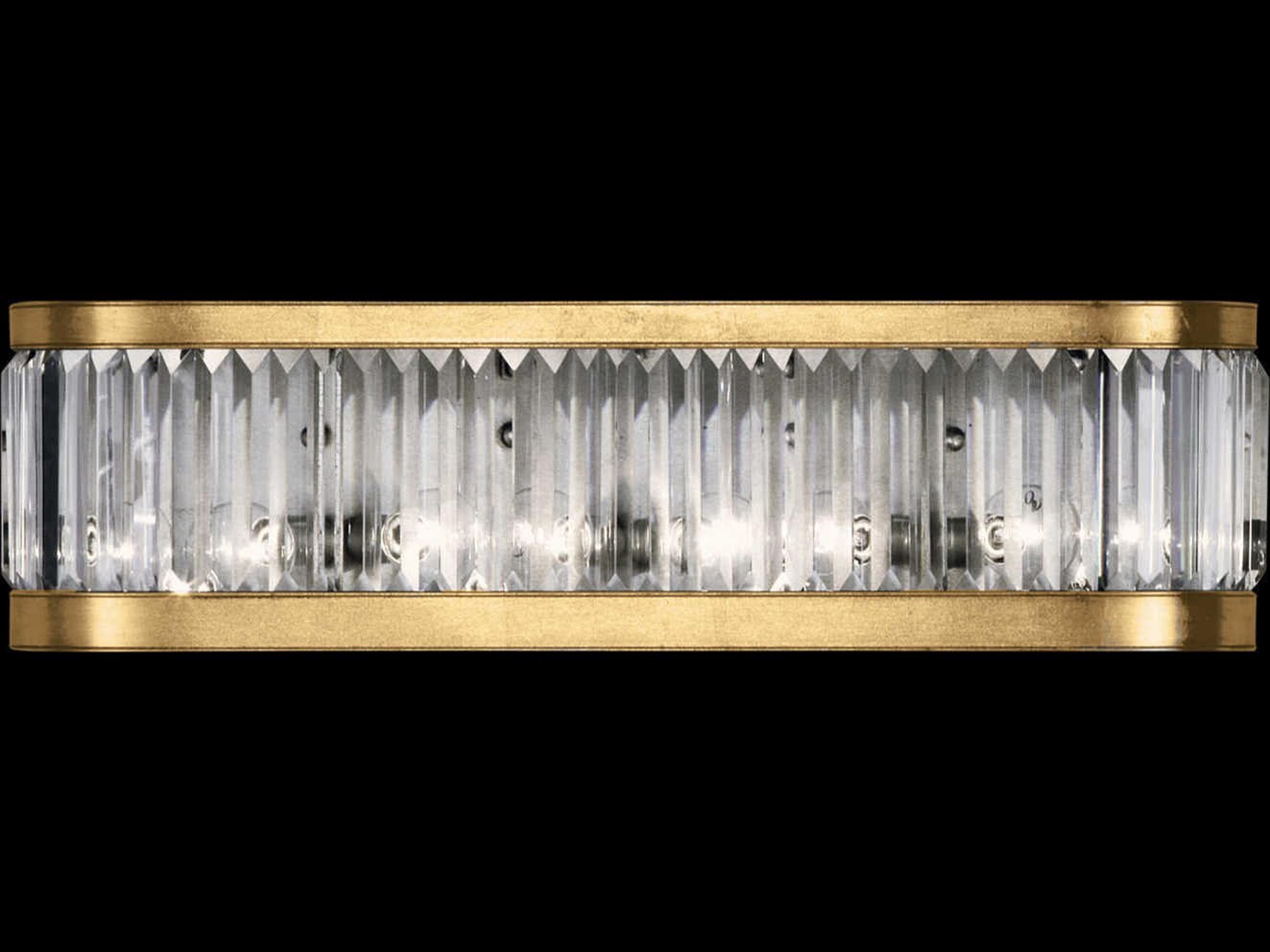 Fine Art Handcrafted Lighting Crystal Enchantment 4-Light Gold Vanity Light