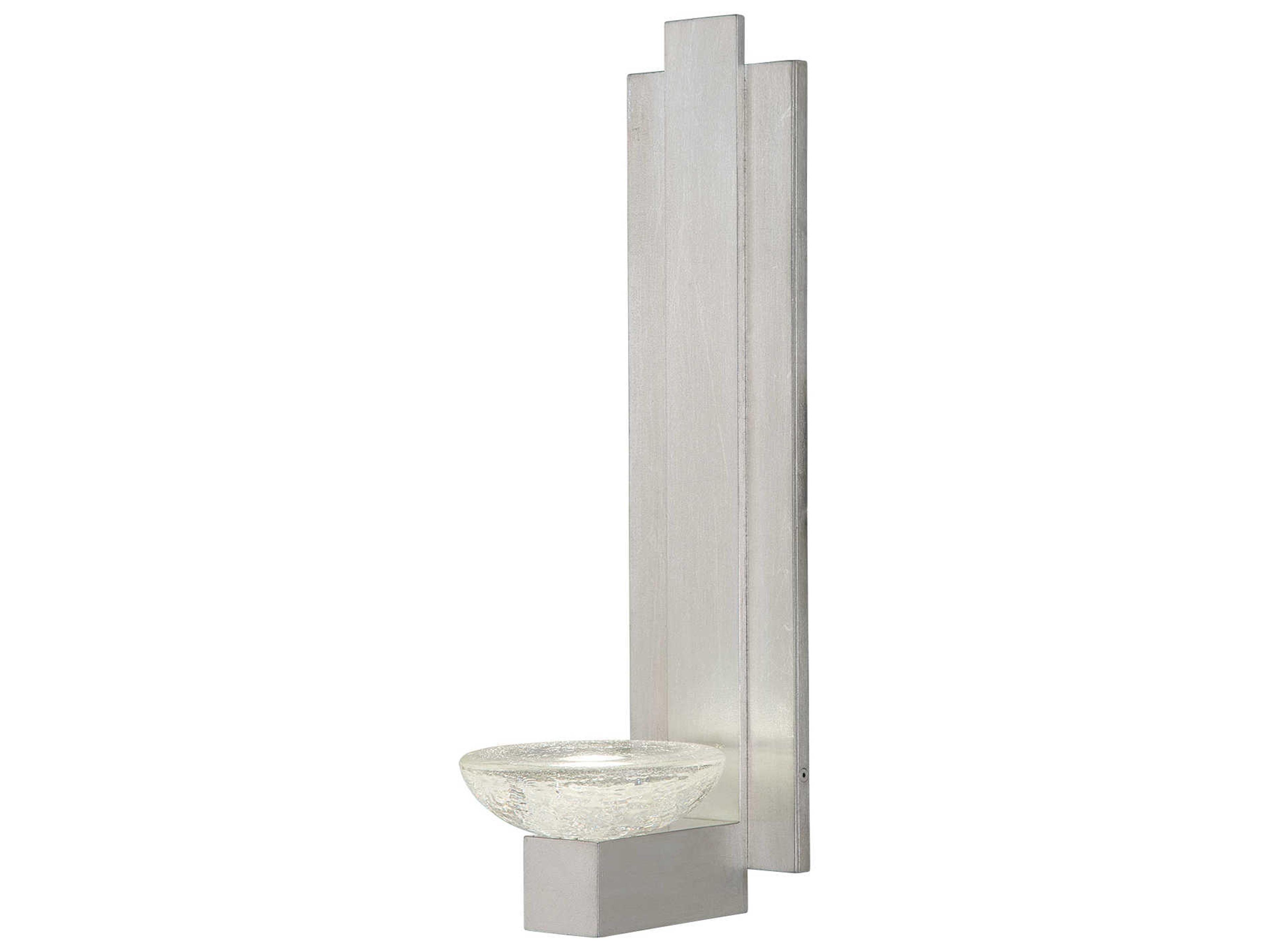 Fine Art Handcrafted Lighting Delphi 1-Light Silver Glass LED Wall Sconce