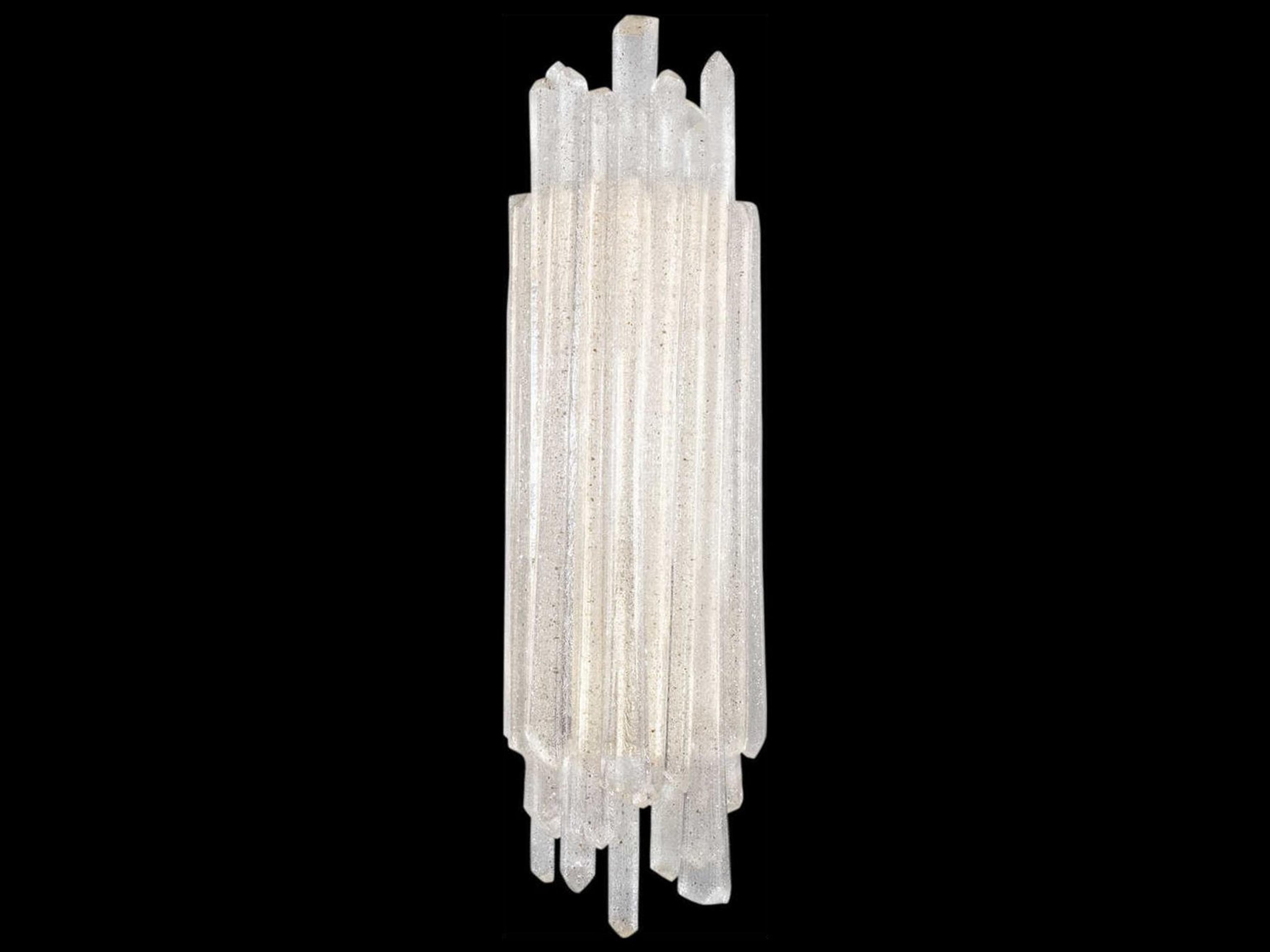 Fine Art Handcrafted Lighting Diamantina 3-Light Silver Crystal Wall Sconce