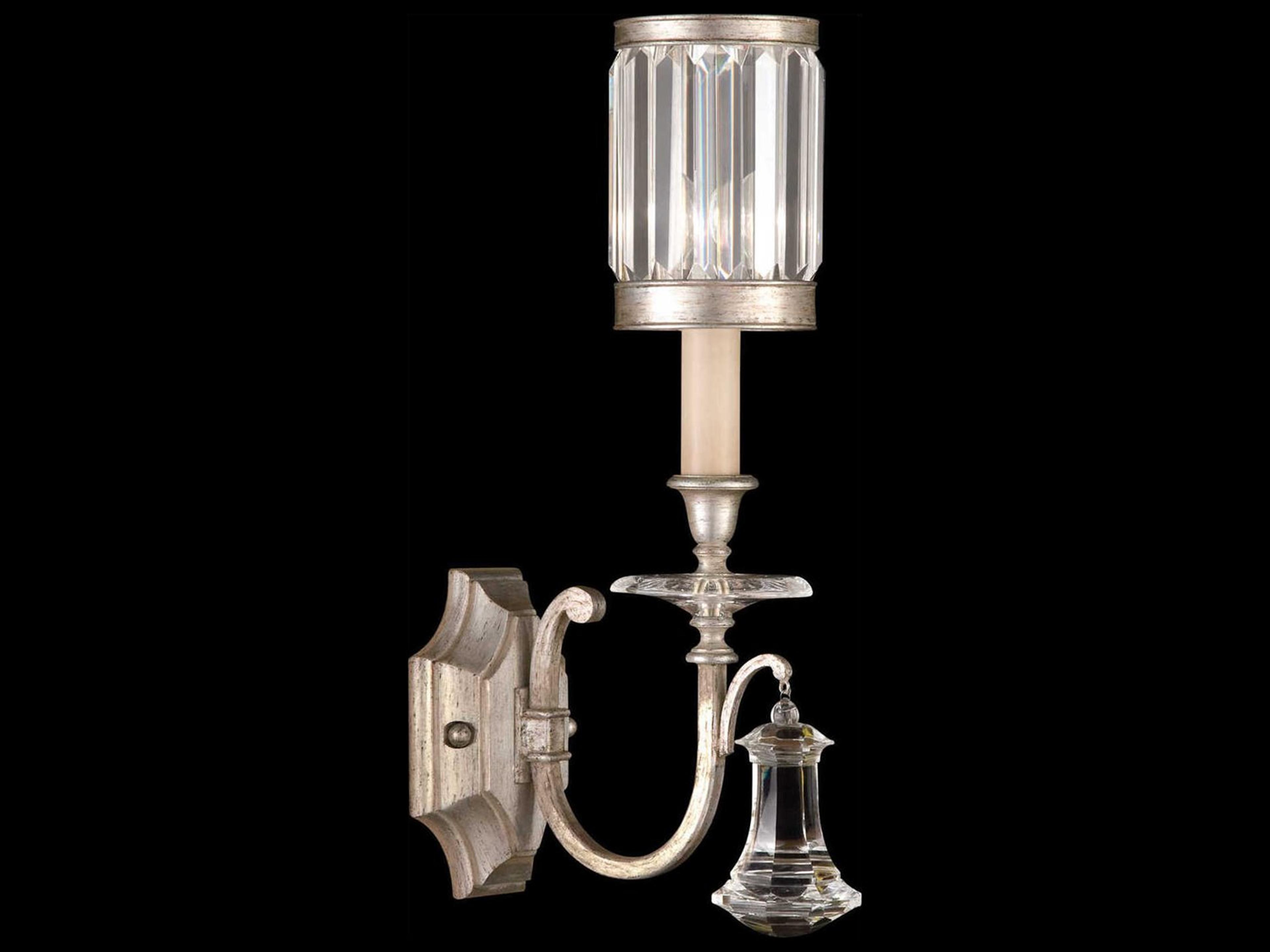 Fine Art Handcrafted Lighting Eaton Place Silver Crystal Wall Sconce