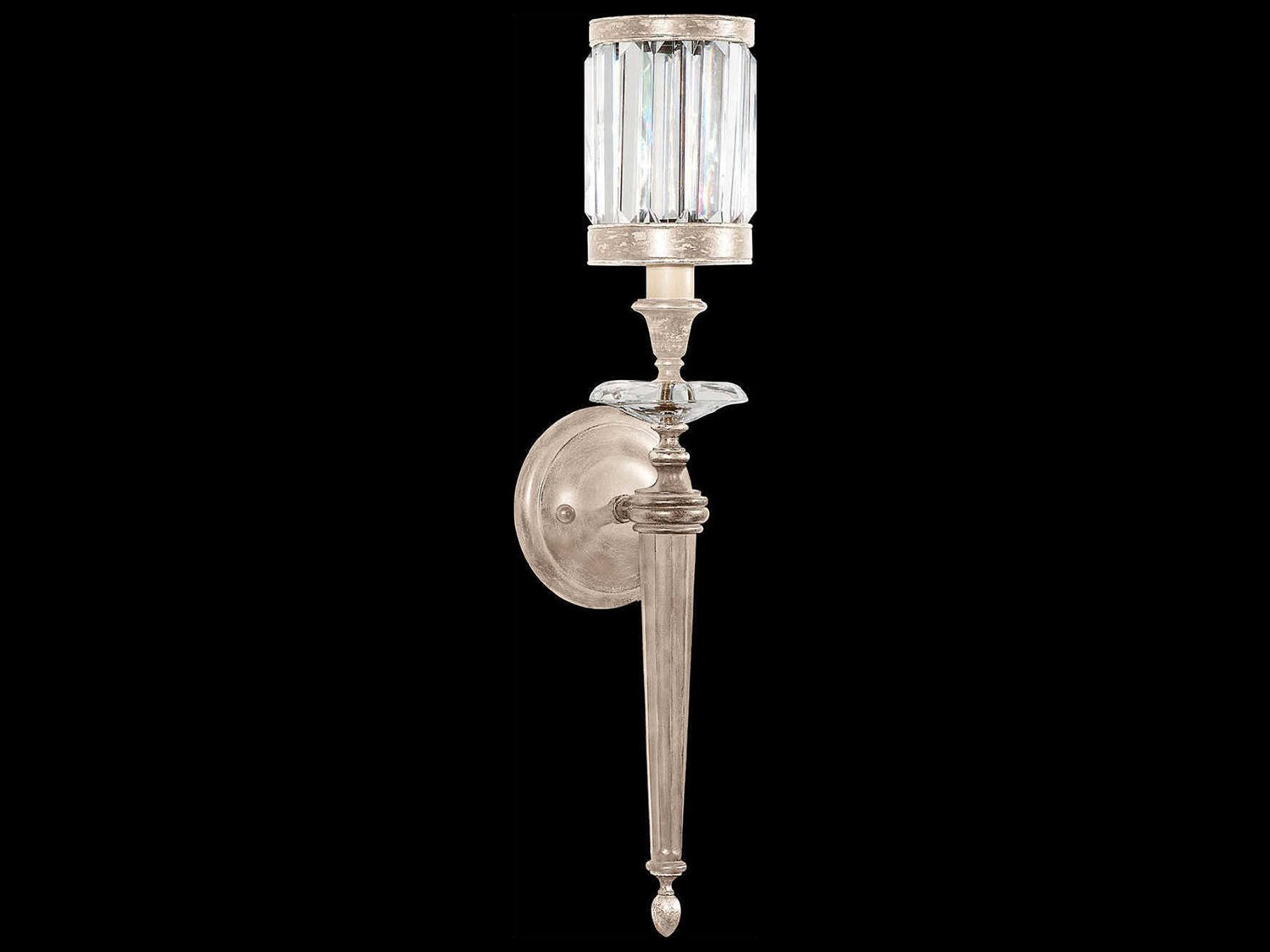 Fine Art Handcrafted Lighting Eaton Place Silver Crystal Wall Sconce