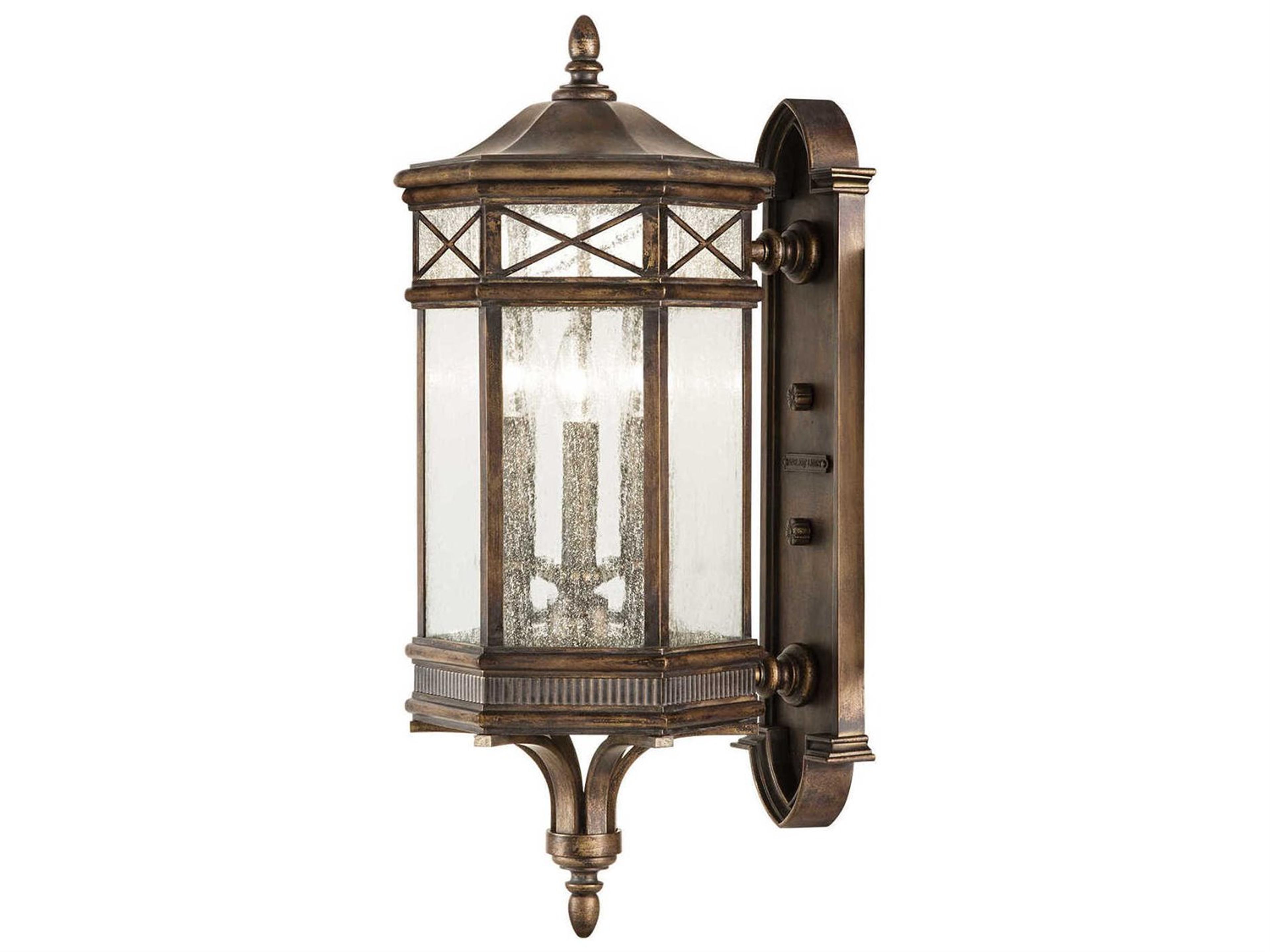 Fine Art Handcrafted Lighting Holland Park 3 - Light Outdoor Wall Light