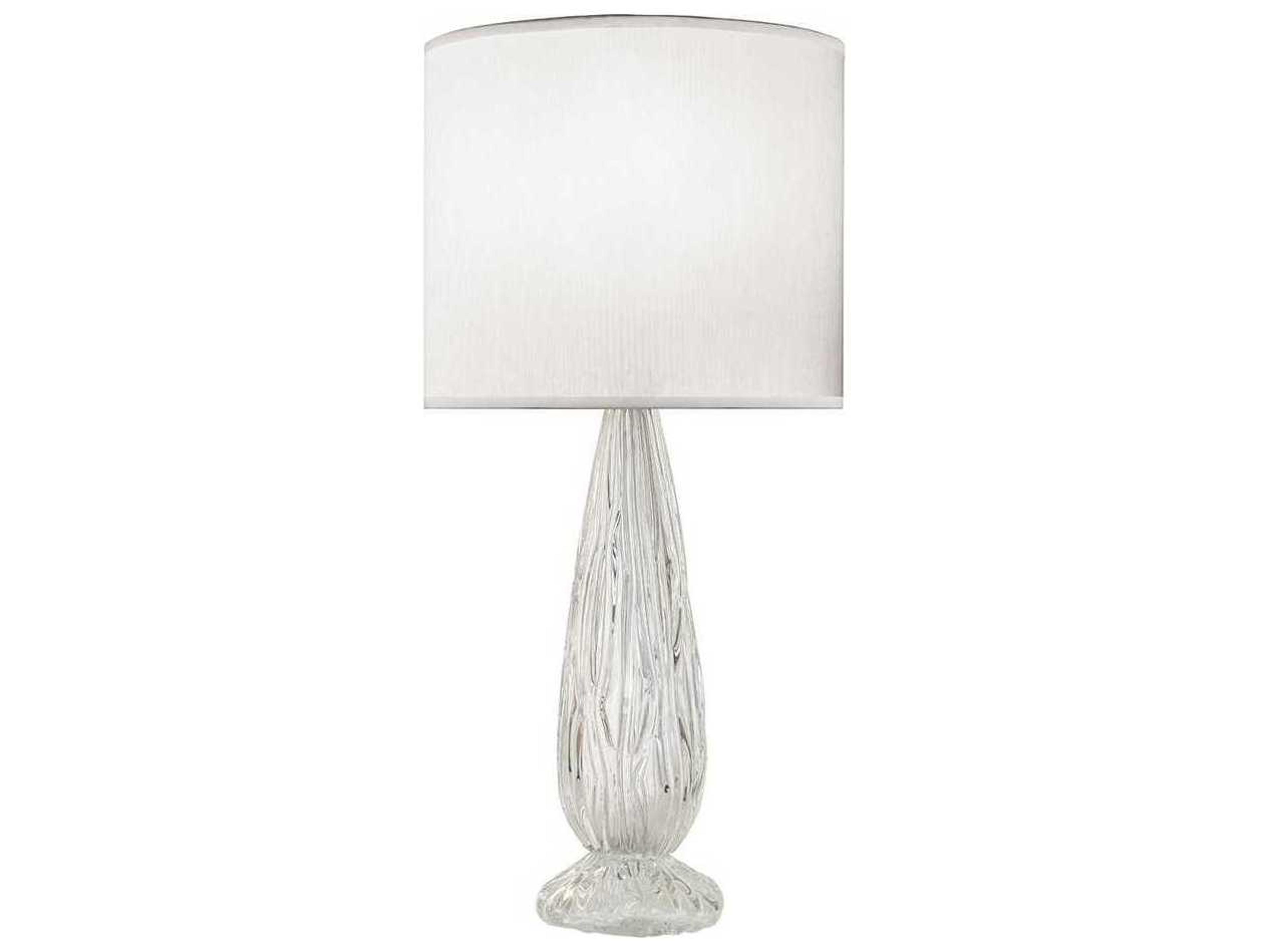 Fine Art Handcrafted Lighting Las Olas Silver Leaf Glass LED Buffet Lamp