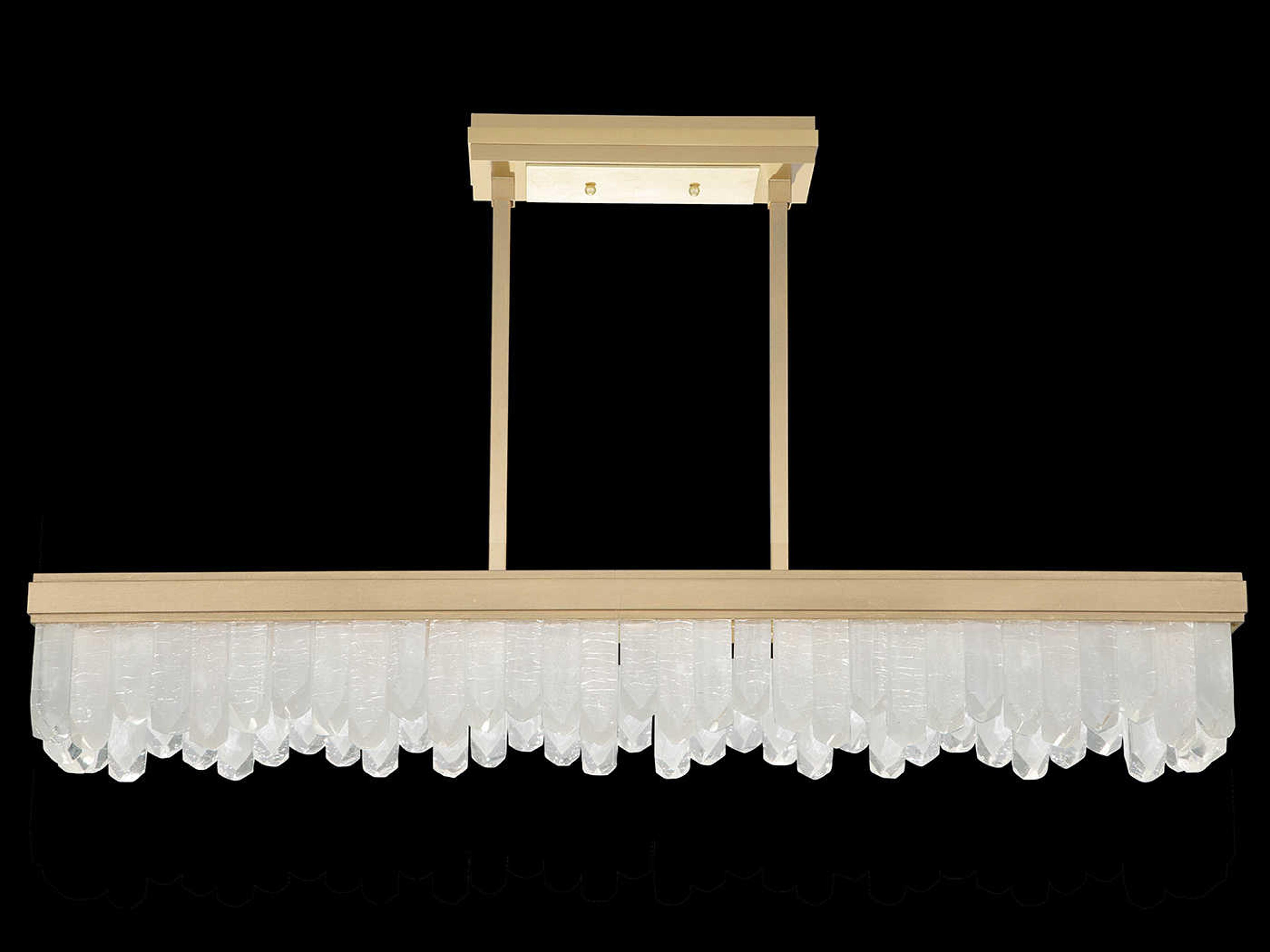 Fine Art Handcrafted Lighting Lior 24-Light Gold Glass LED Island Pendant