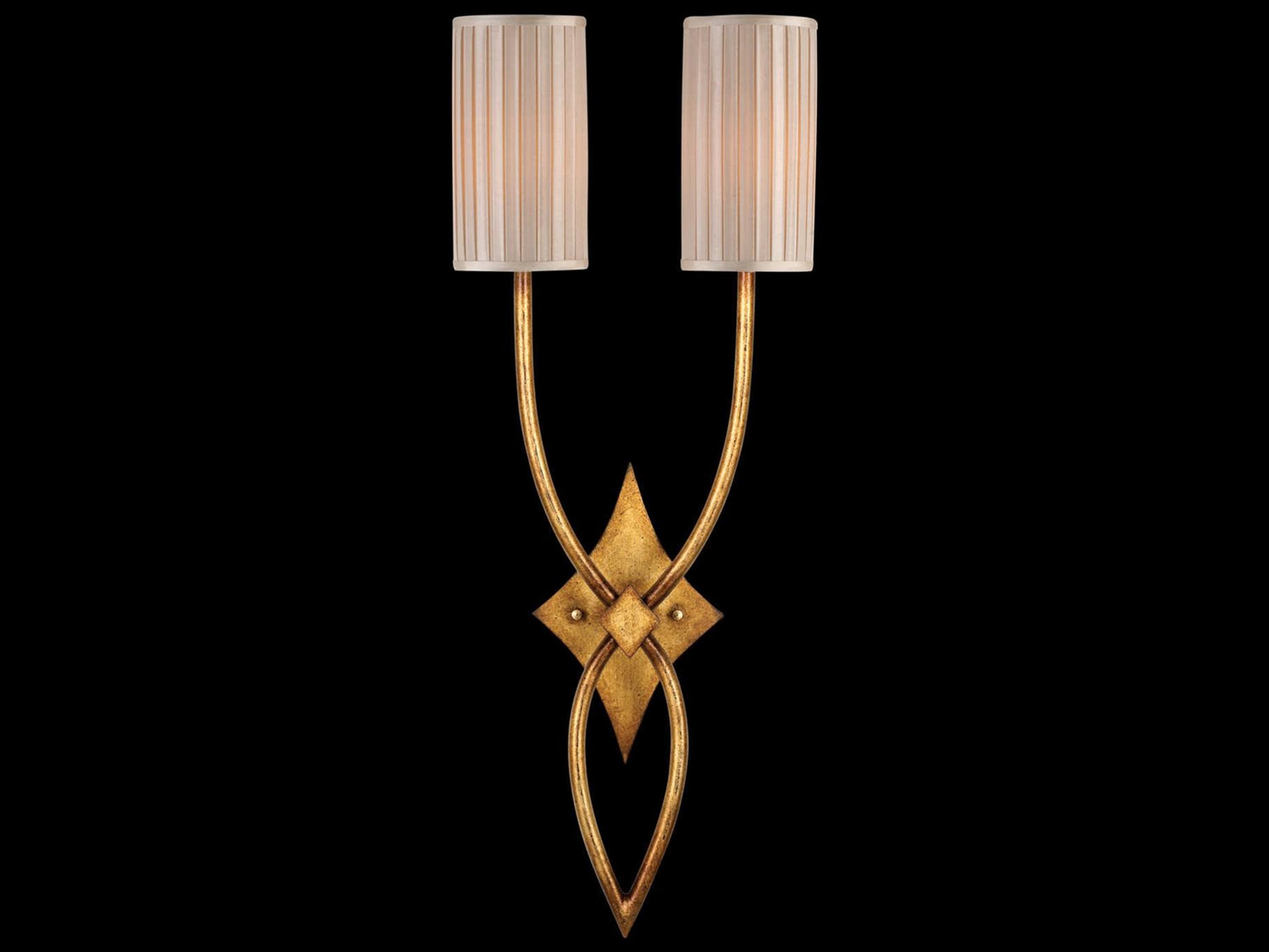Fine Art Handcrafted Lighting Allegretto Gold Wall Sconce