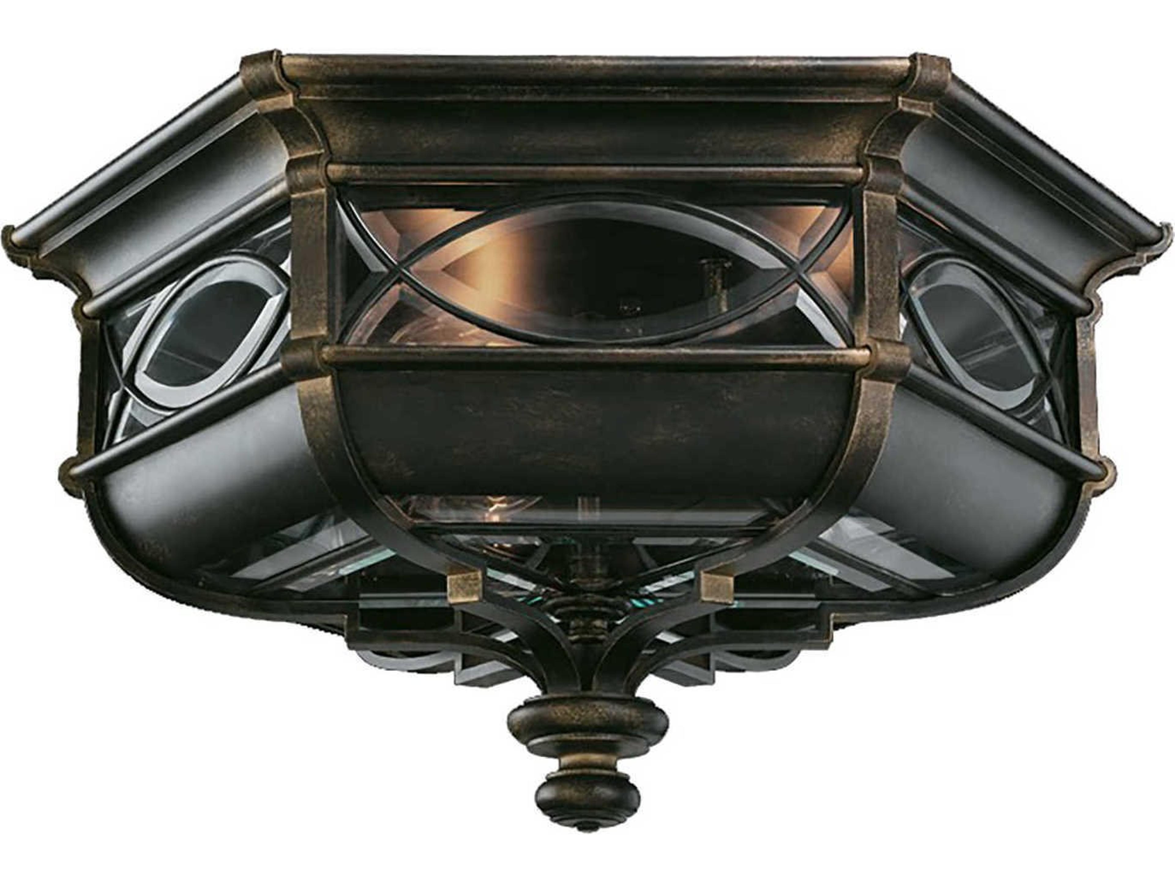 Fine Art Handcrafted Lighting Warwickshire 3 - Light Outdoor Ceiling Light