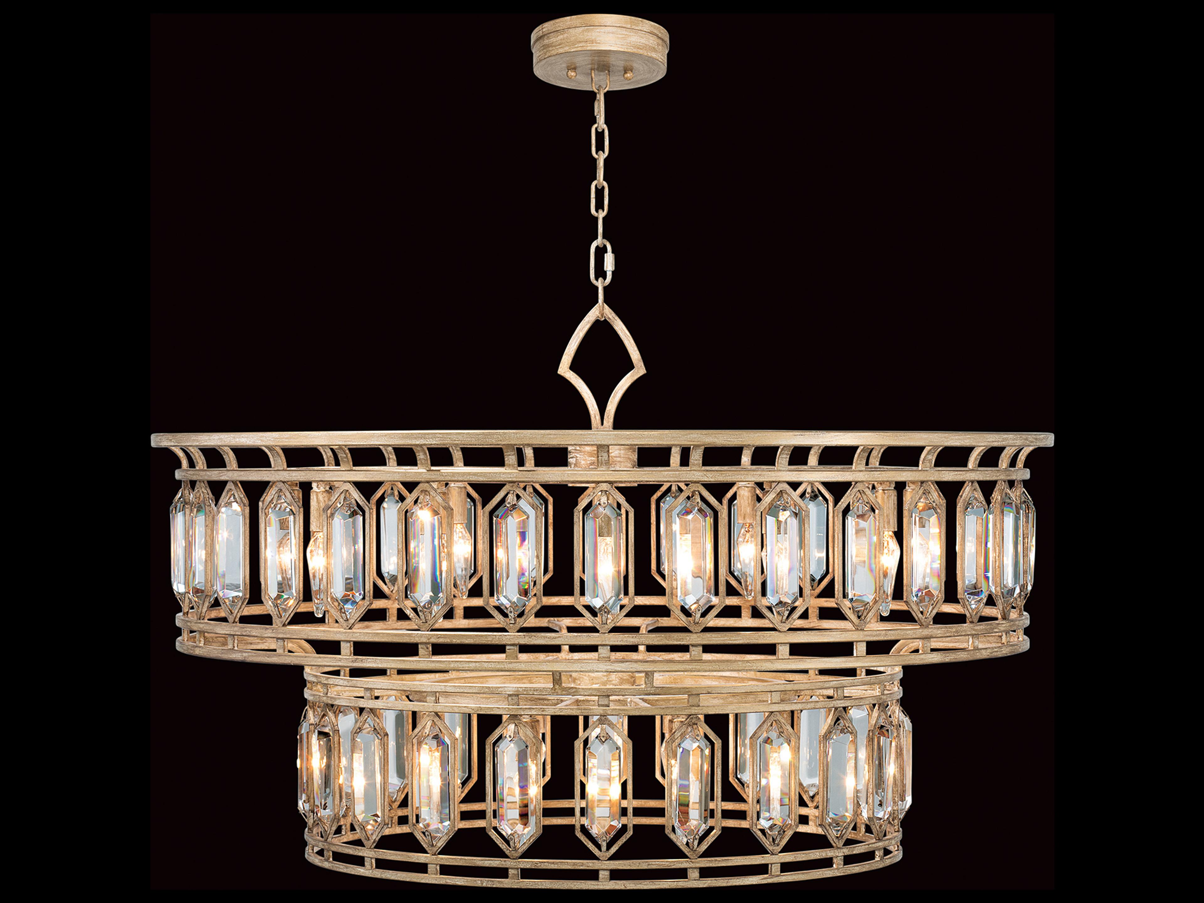 Fine Art Handcrafted Lighting Westminster 20-Light Gold Crystal Pendant