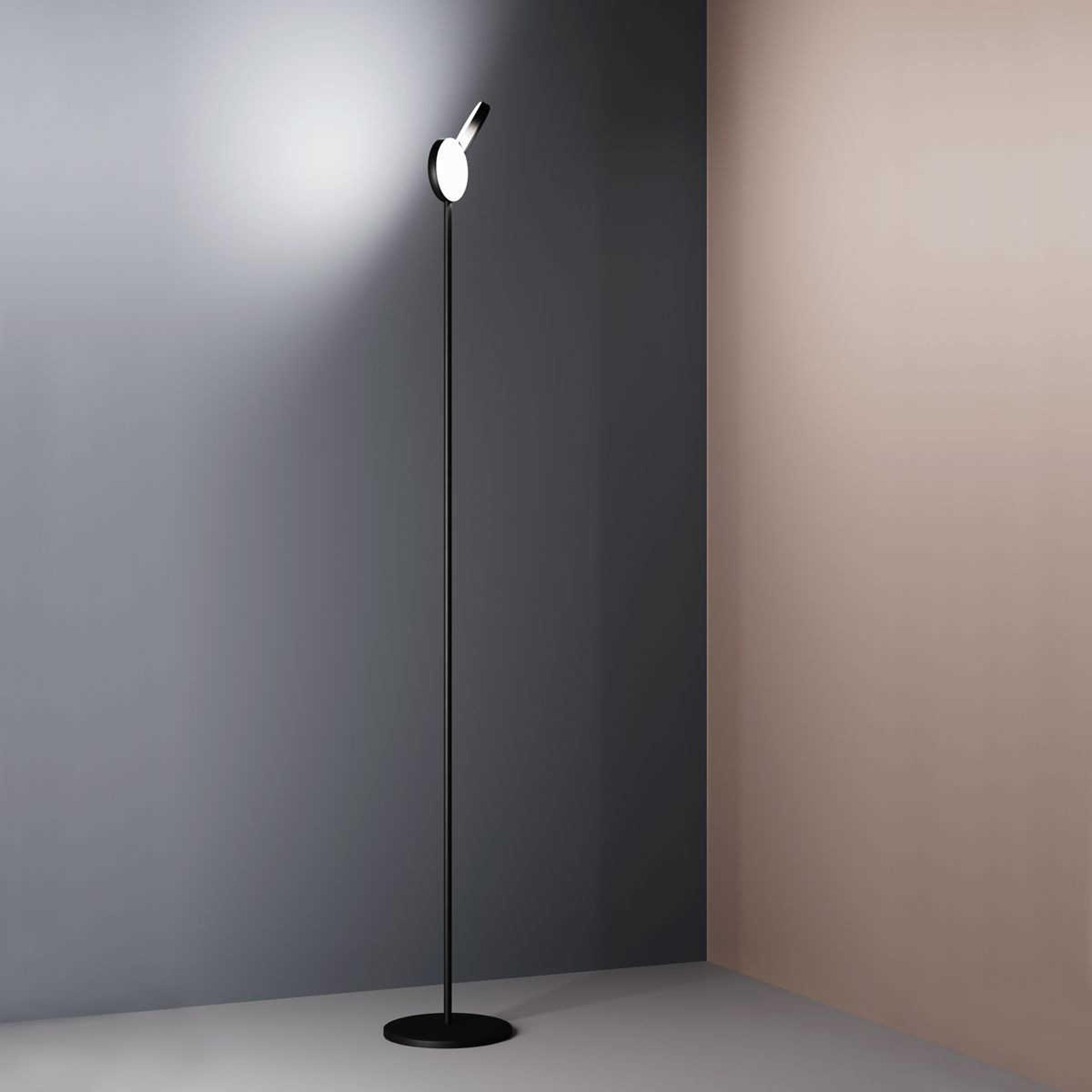 Fontana Arte Optunia LED Black Floor Lamp
