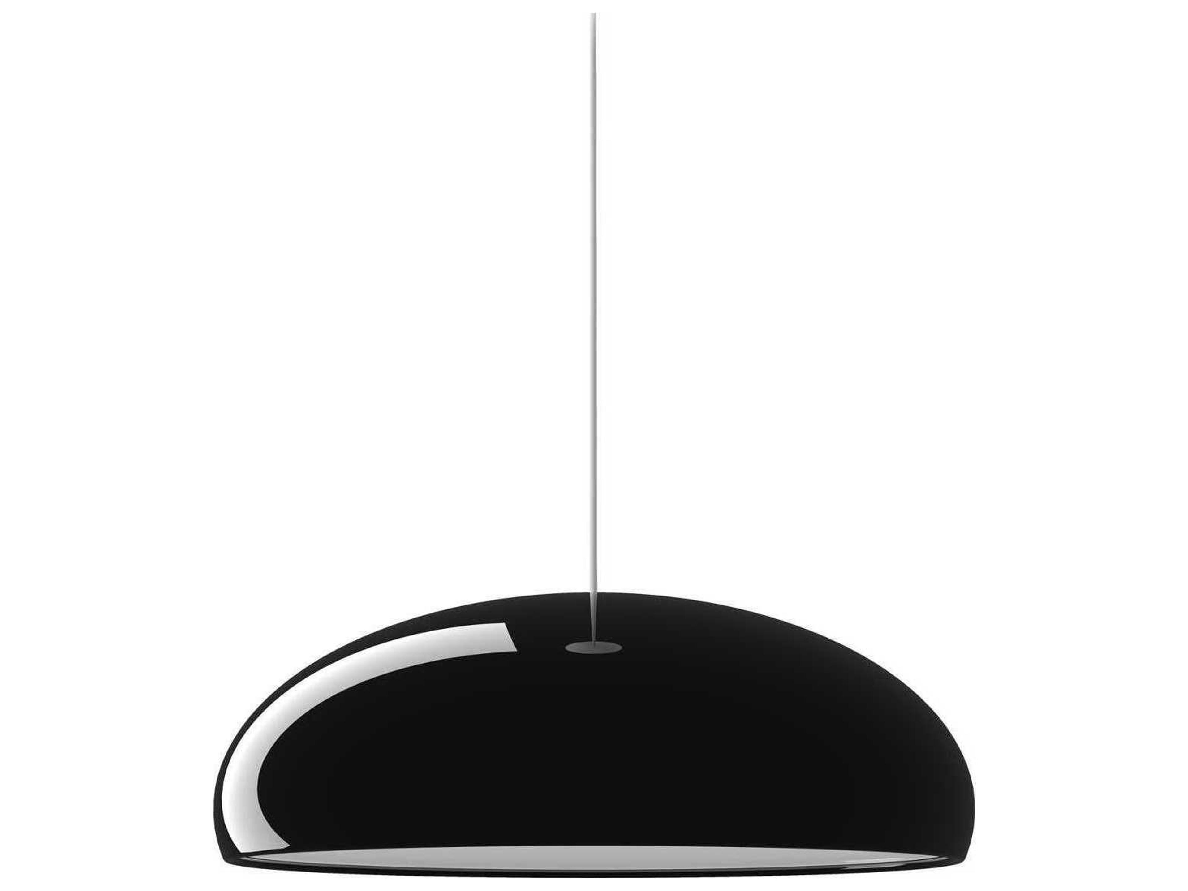 Fontana Arte Pangen 3-Light Black Dome Pendant