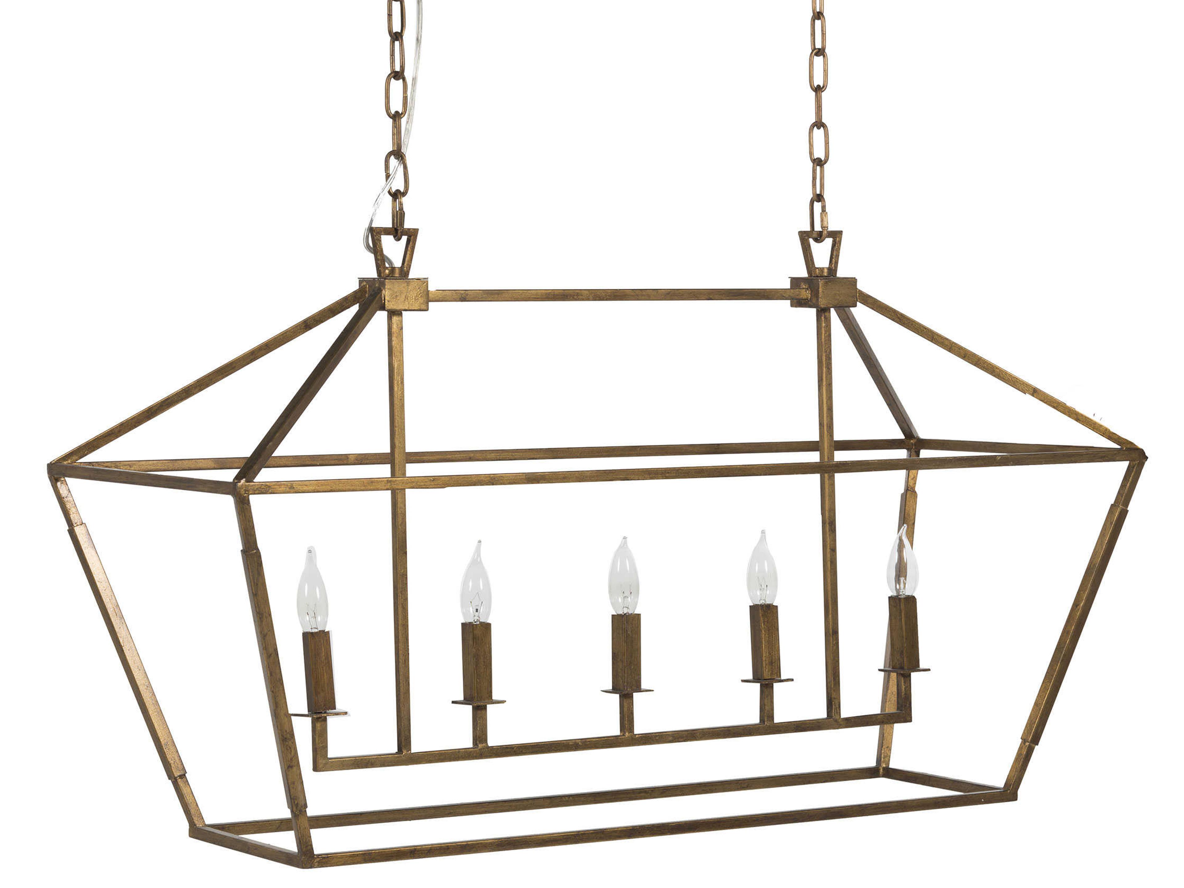 Gabby Adler 5-Light Antique Gold Island Pendant