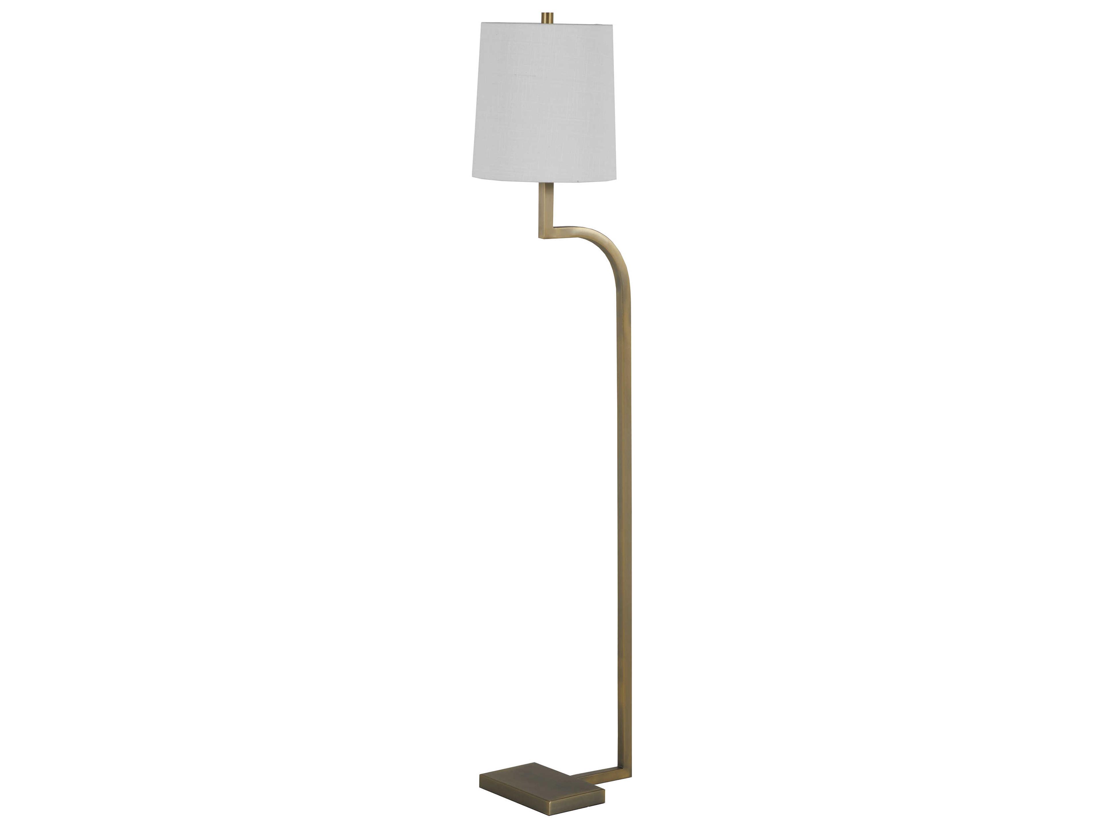 Gabby Hawthorne Matte Antique Brass Floor Lamp