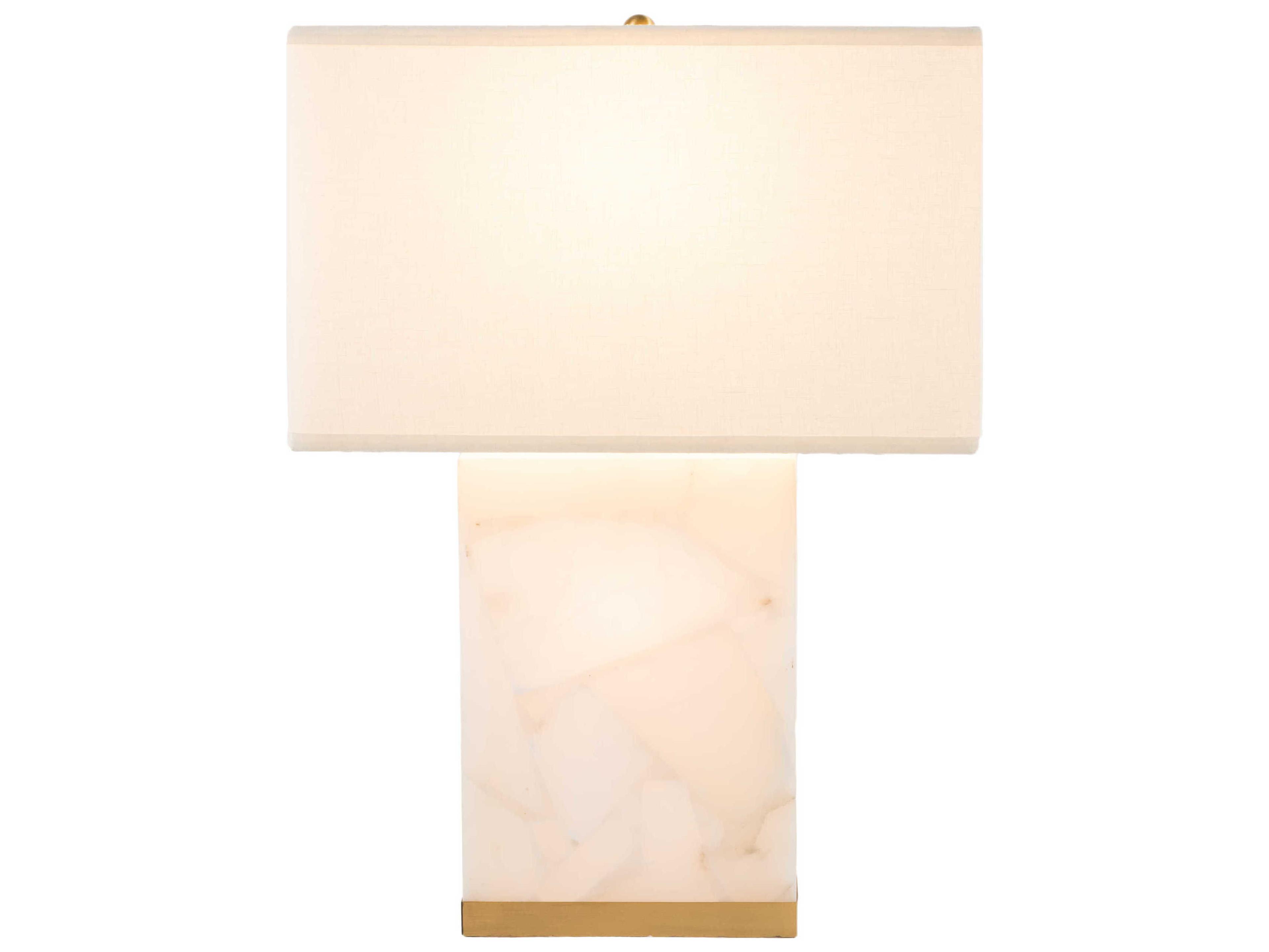 Gabby Maxx Alabaster with Stained Gold With Sea Salt Linen White Buffet Lamp