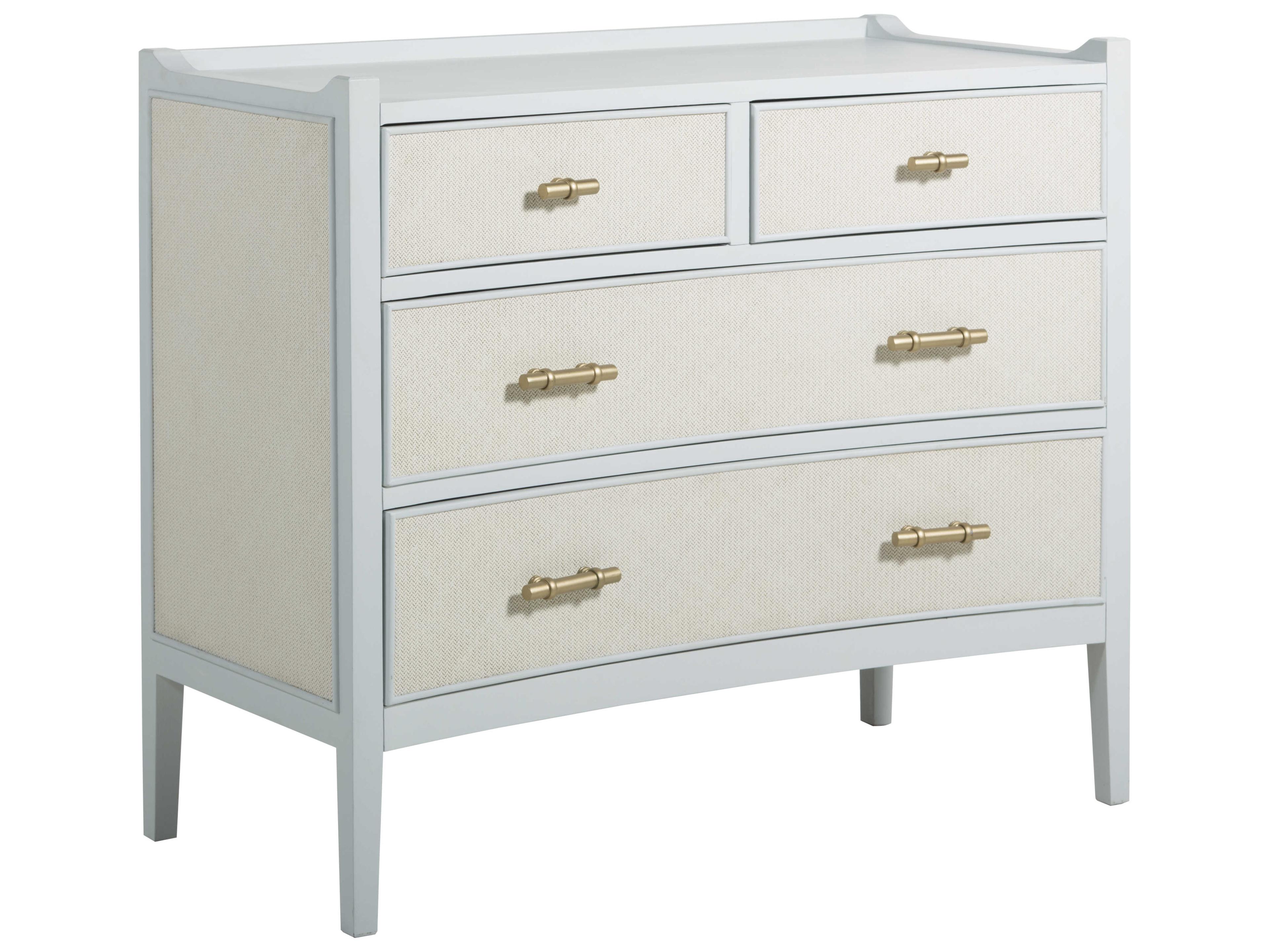 Gabby Jane 4-Drawers Blue Oak Wood Dresser