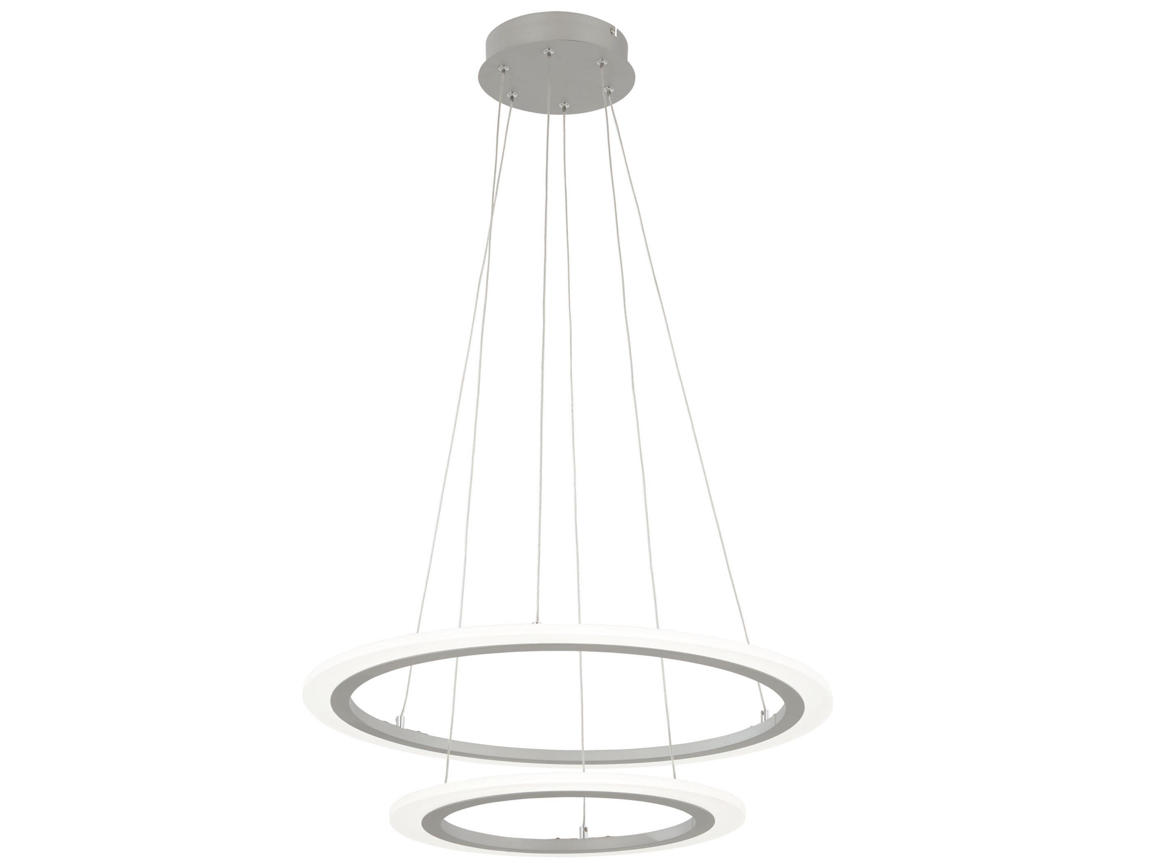 George Kovacs Discovery 1-Light Silver LED Linear Round Pendant