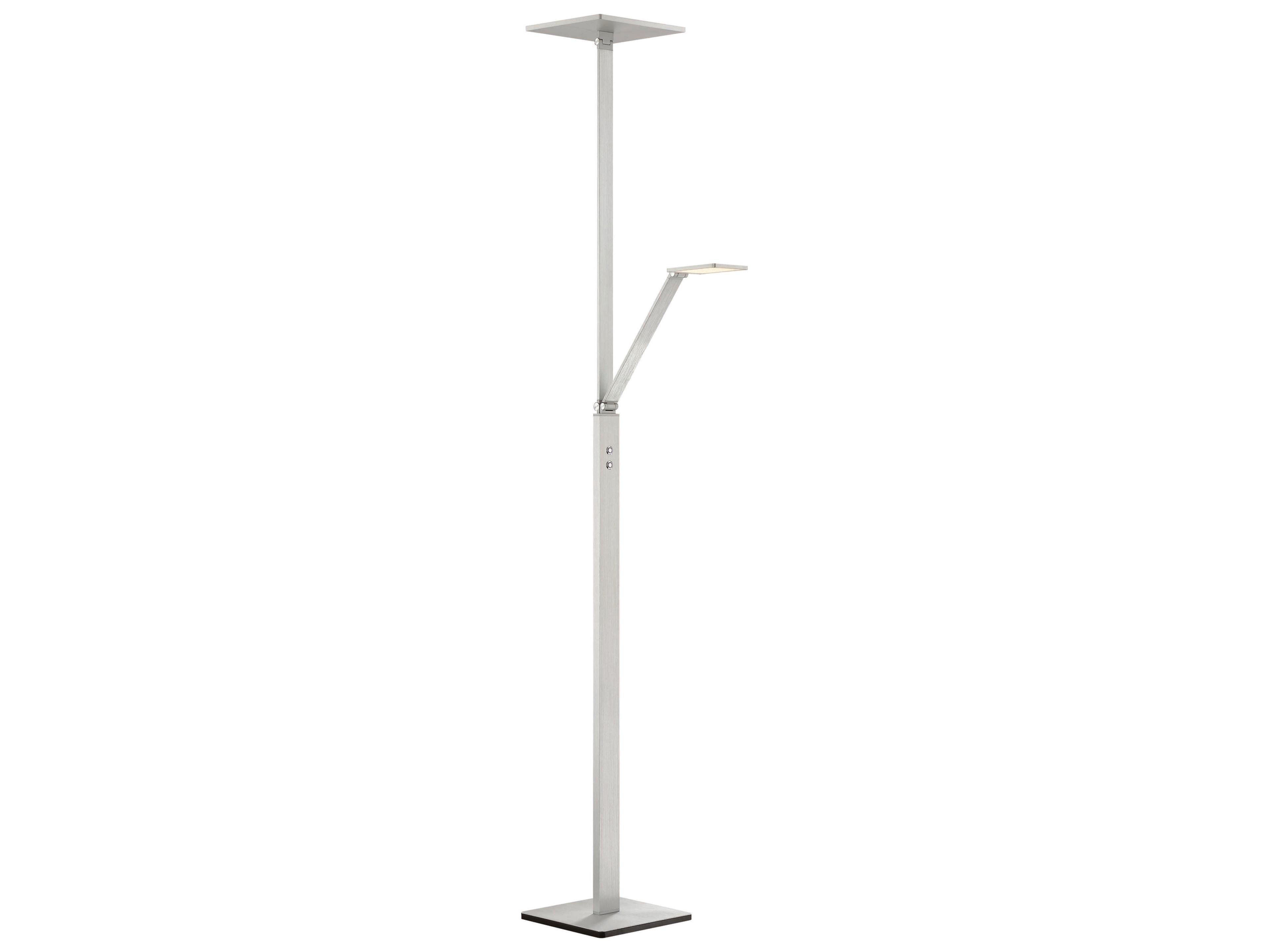 George Kovacs LED Chiseled Nickel Floor Lamp