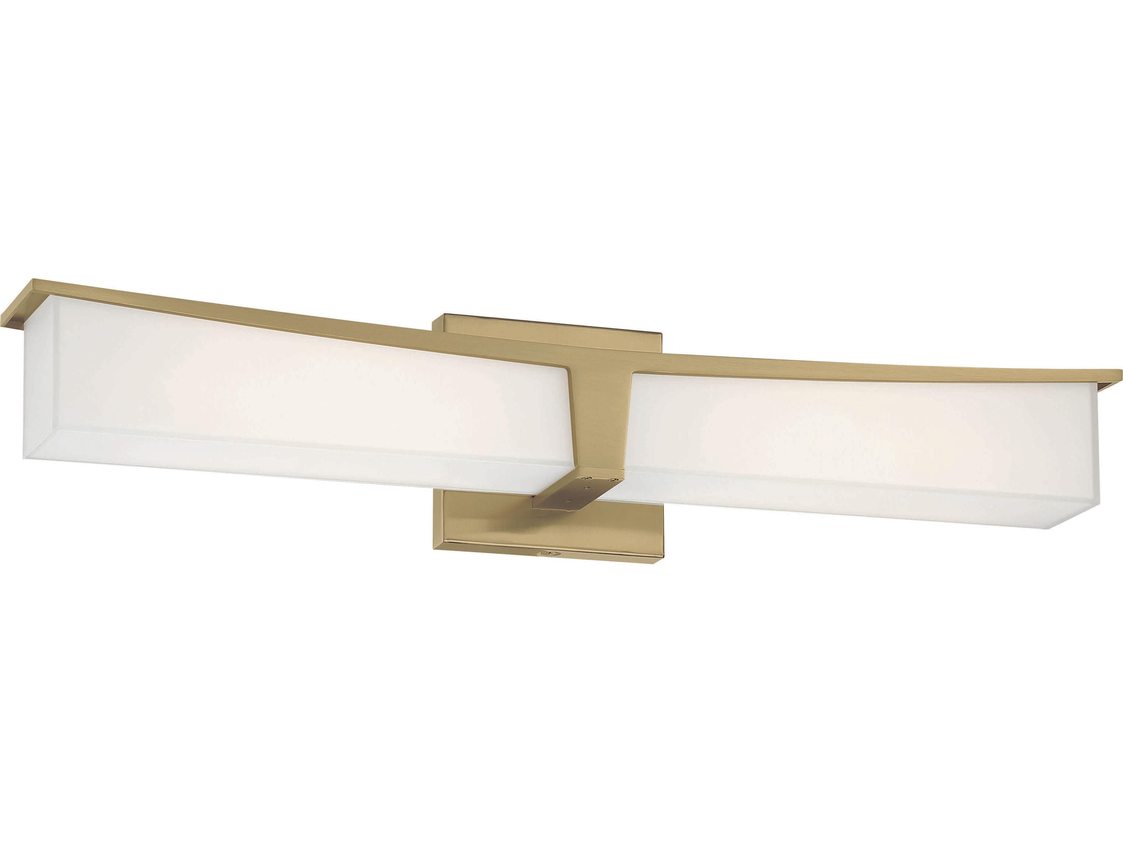 George Kovacs Plane 1-Light Honey Gold Glass LED Vanity Light