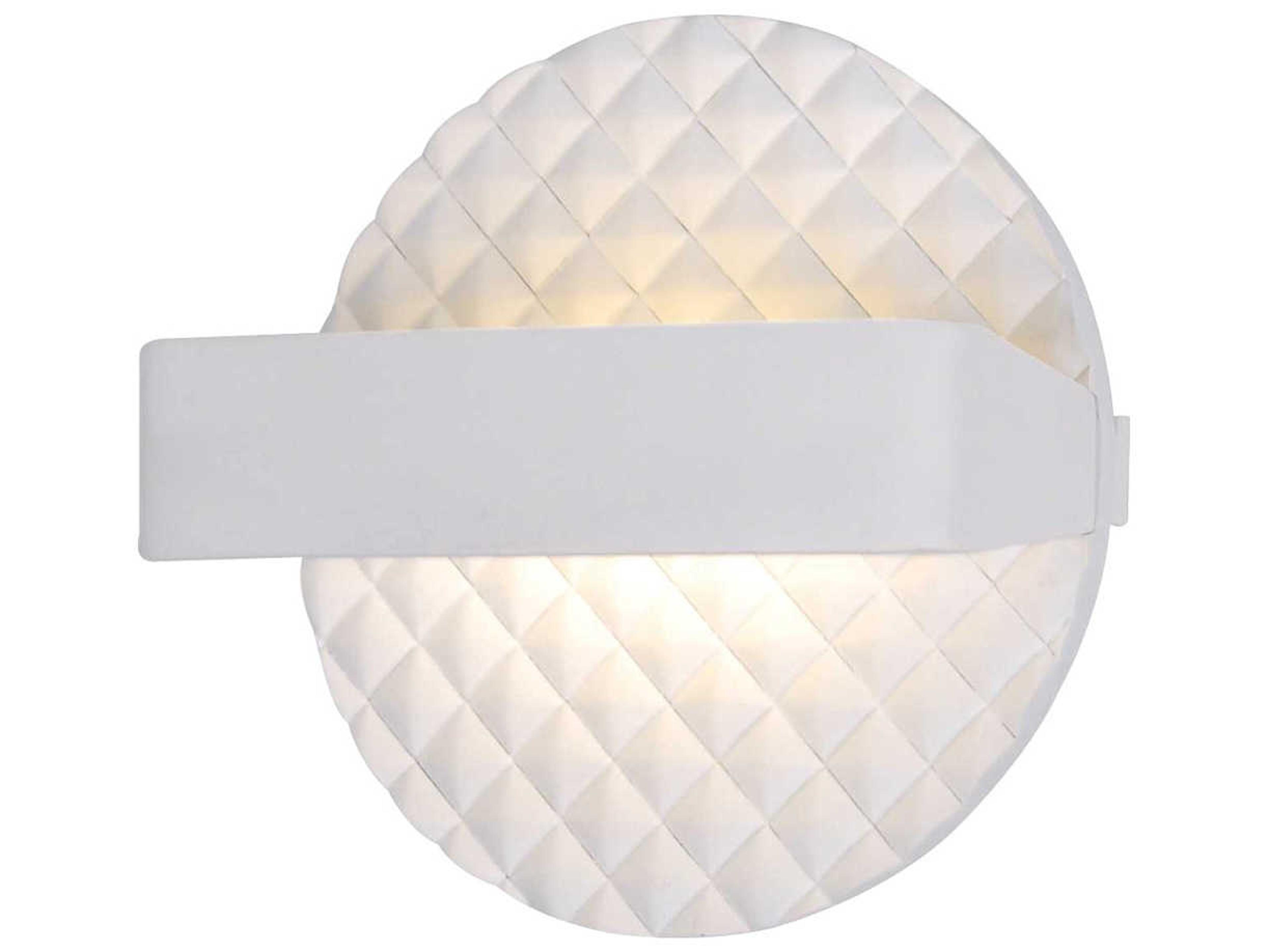 George Kovacs Quilted 1-Light Matte White LED Wall Sconce