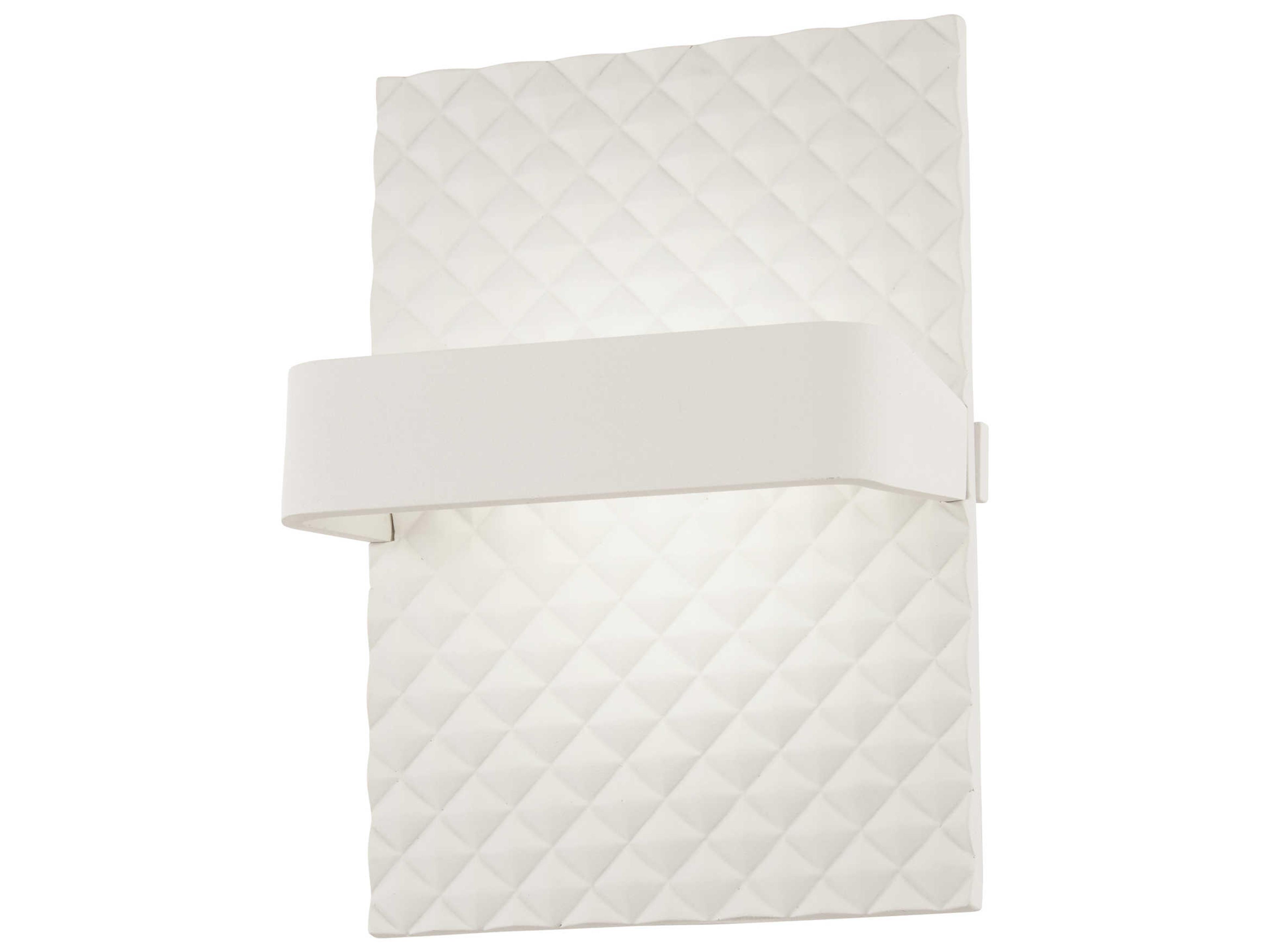 George Kovacs Quilted 1-Light Matte White LED Wall Sconce