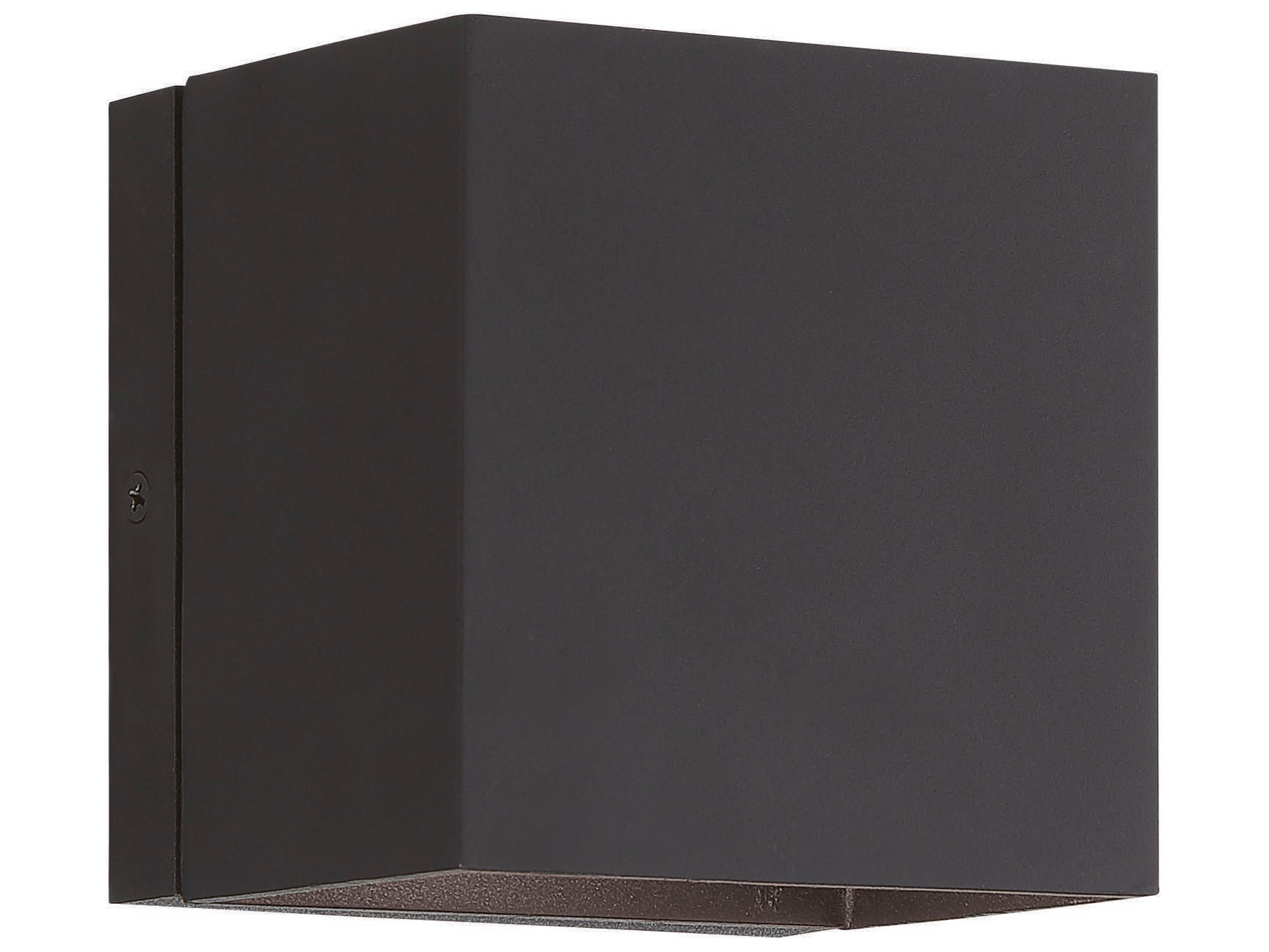 George Kovacs Revolve Black 2 - Light Glass LED Outdoor Wall Light