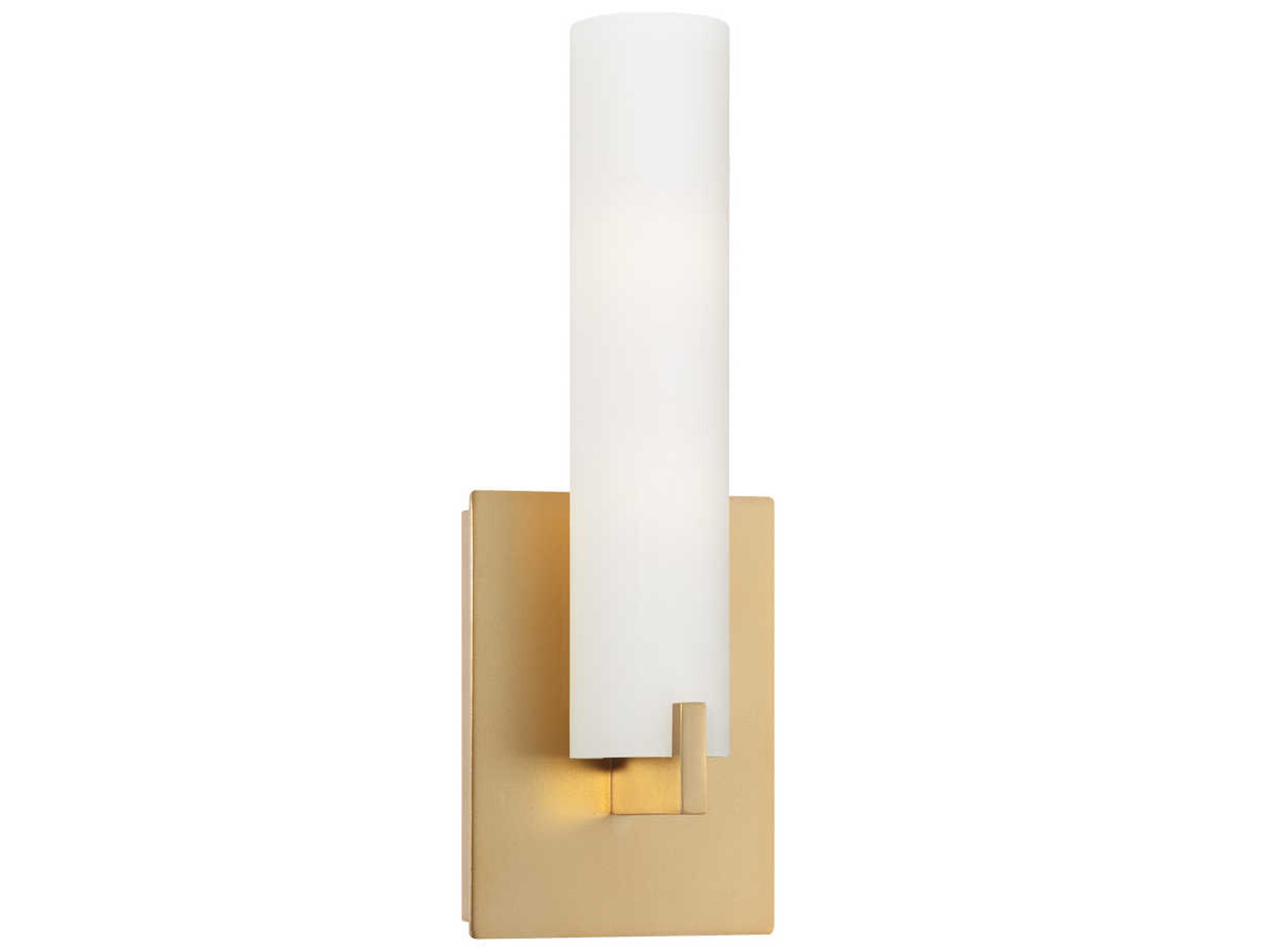 George Kovacs Tube 1-Light Honey Gold Glass LED Wall Sconce