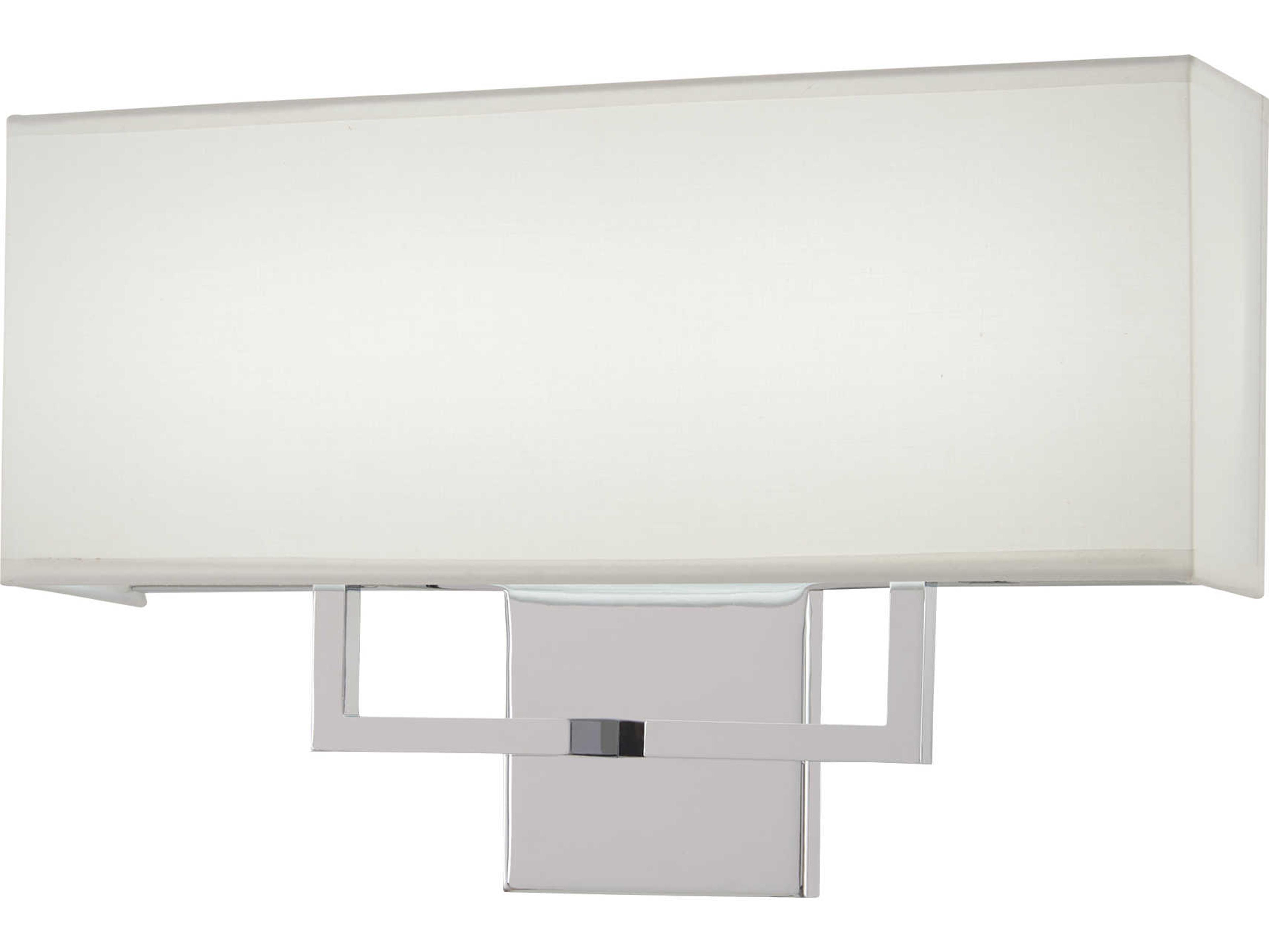 George Kovacs 1-Light White Chrome Glass LED Wall Sconce