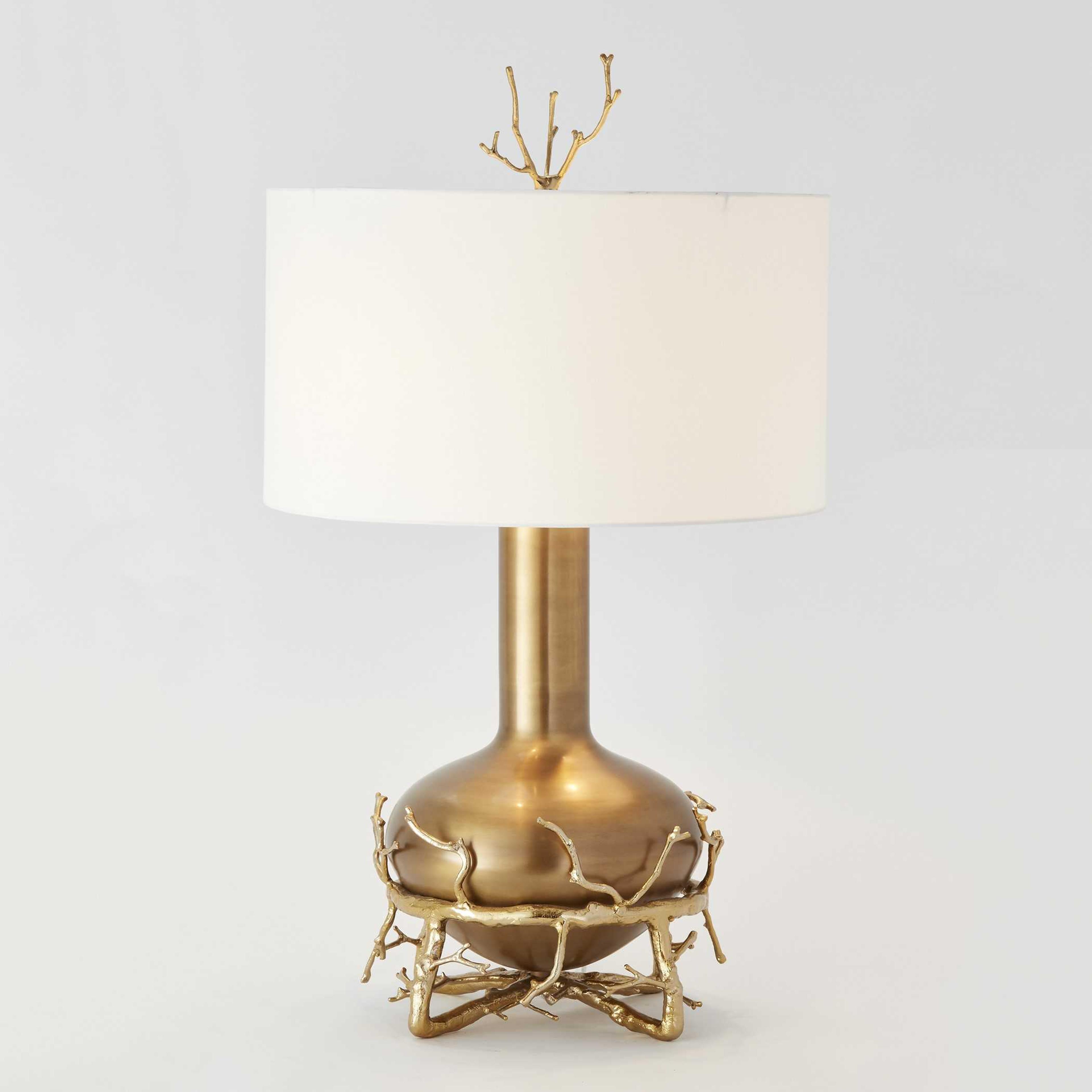 Global Views Brass Buffet Lamp