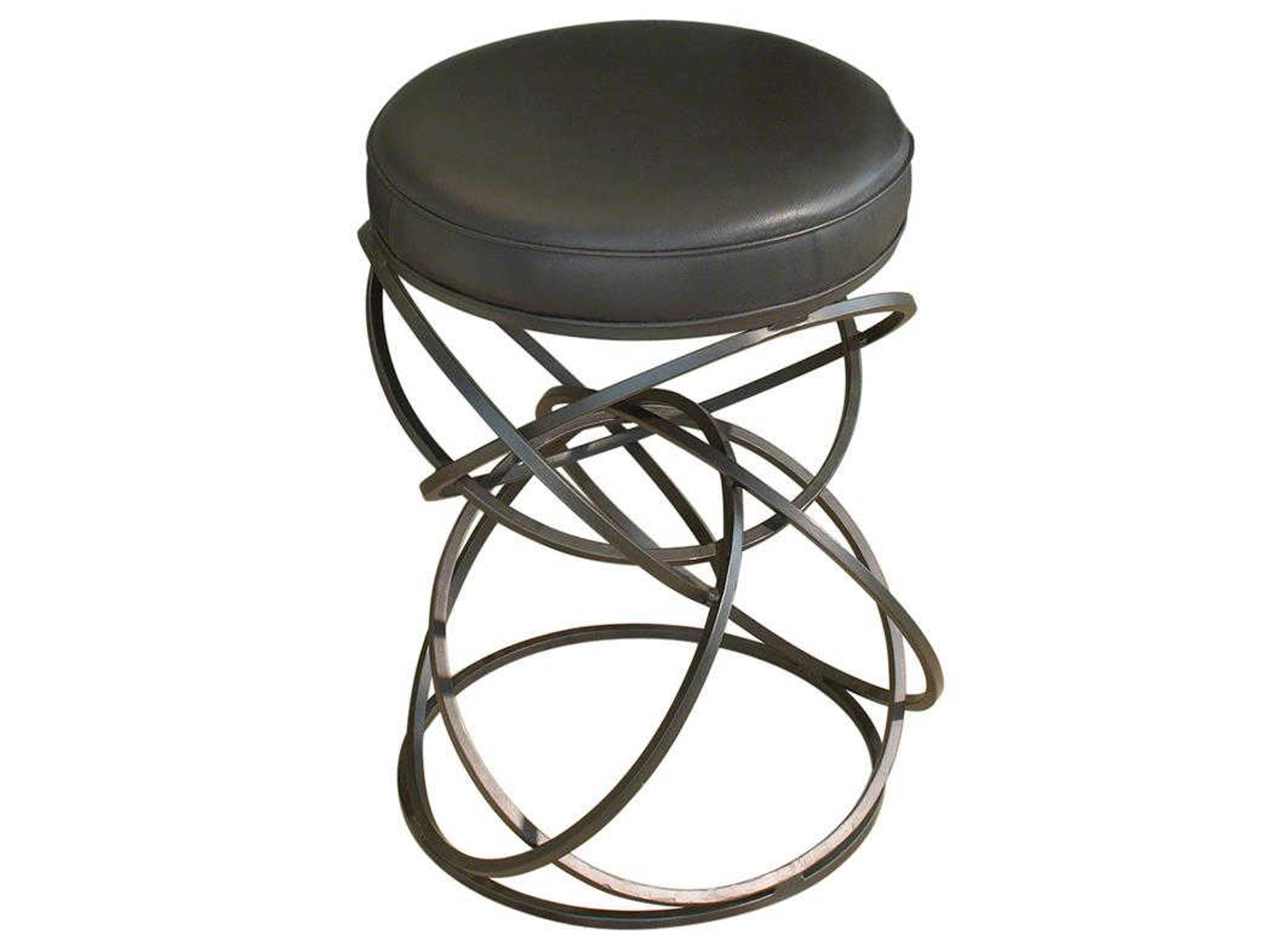 Global Views Leather Counter Stool