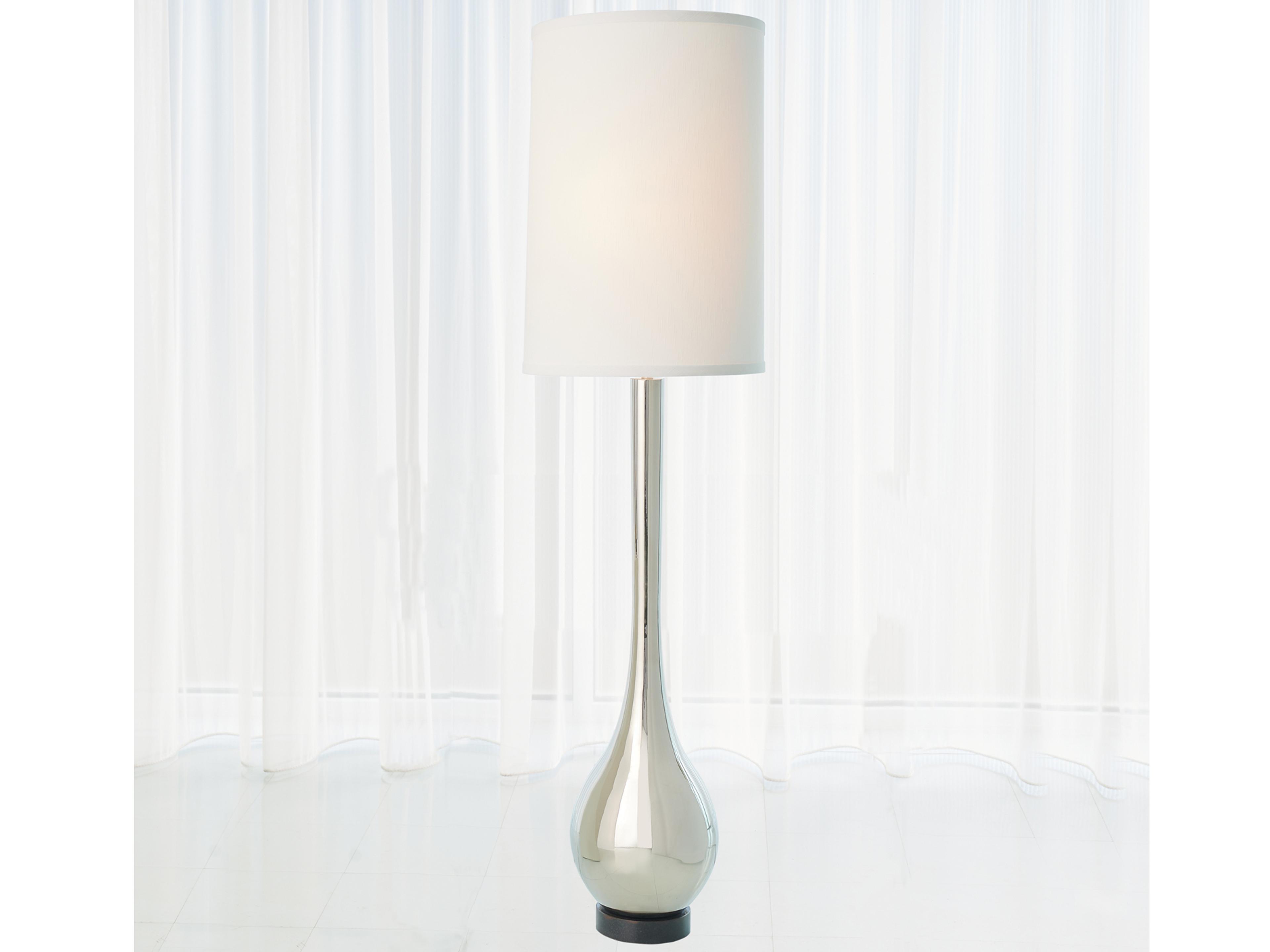 Global Views Nickel Floor Lamp