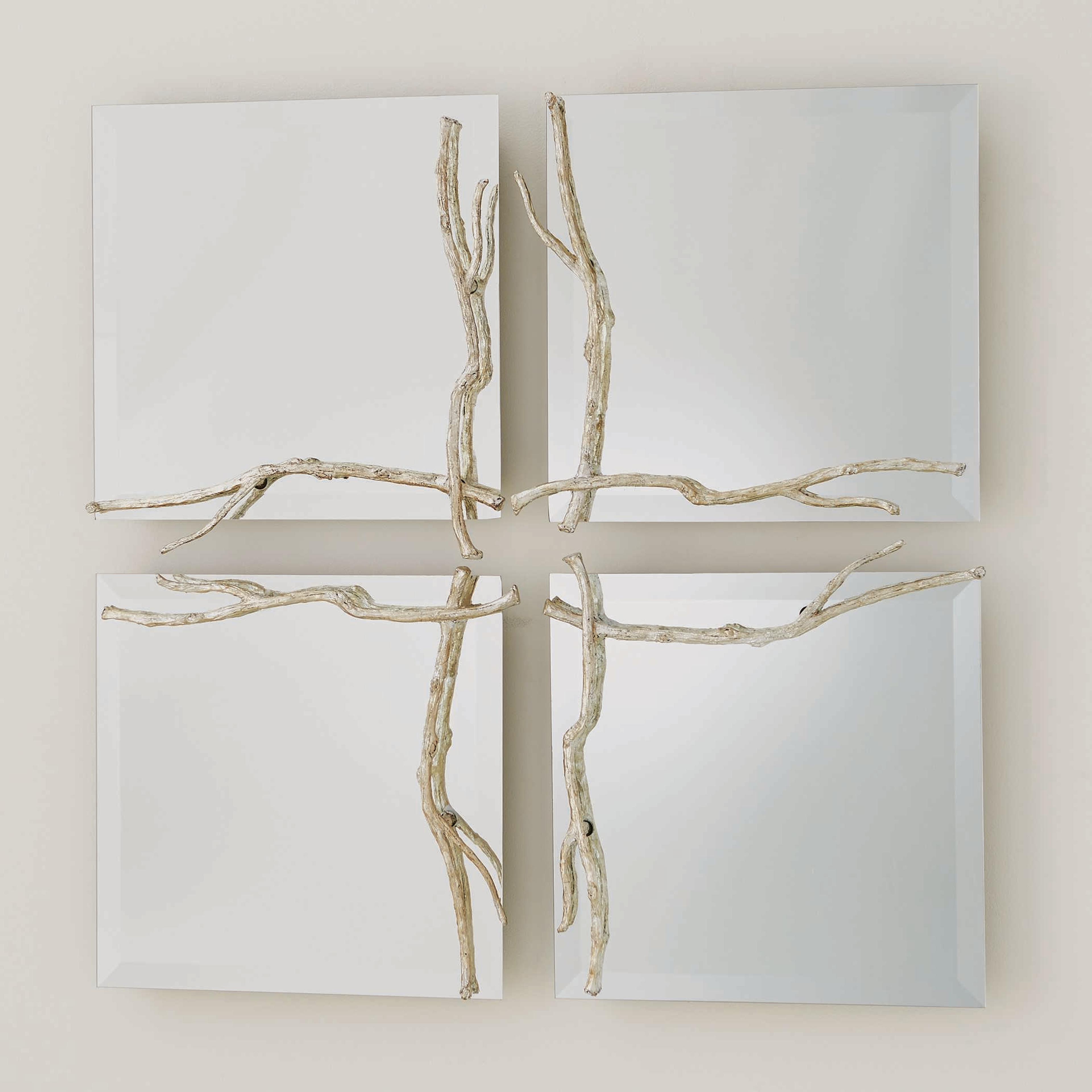 Global Views Silver Leaf Wall Mirror