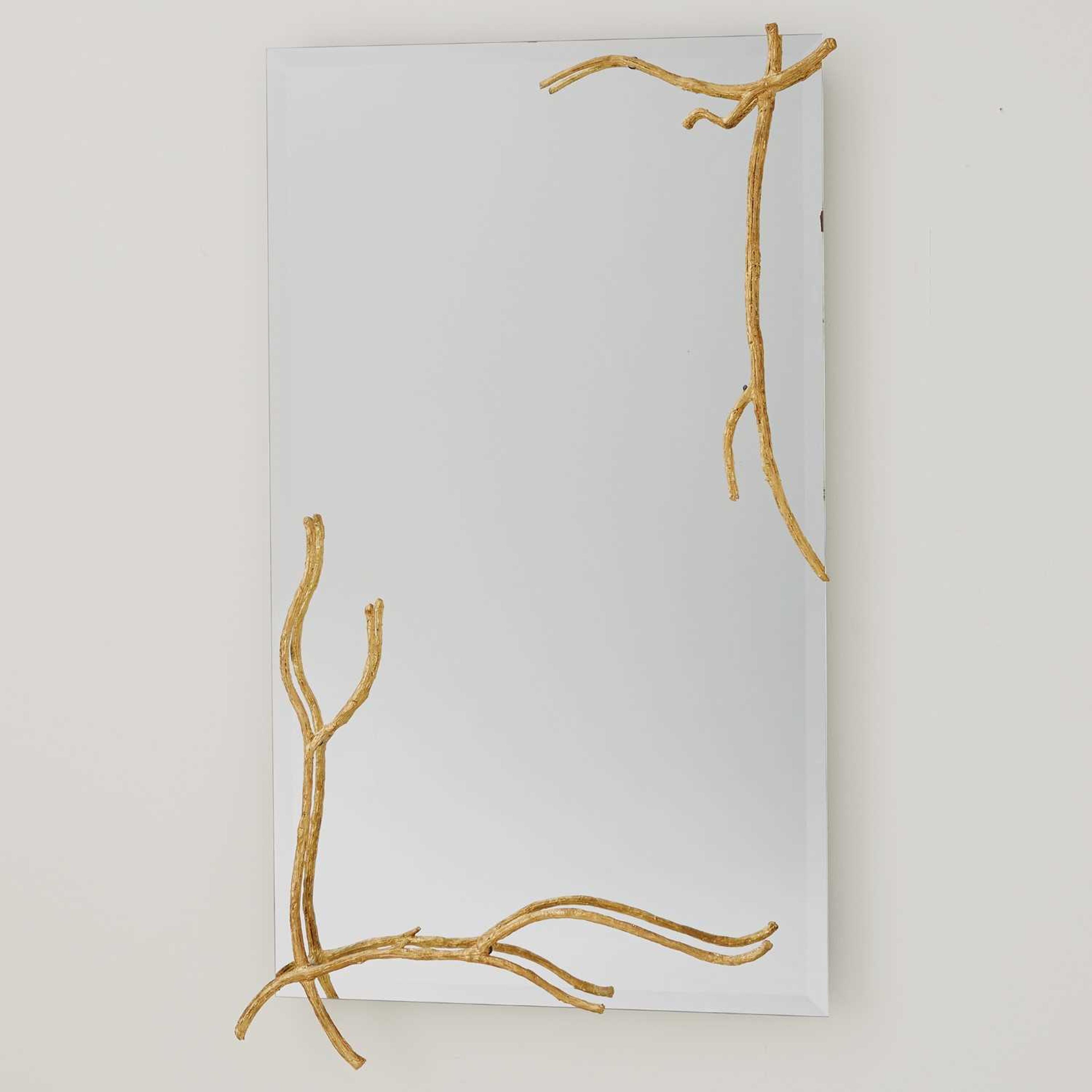 Global Views Gold Leaf Wall Mirror