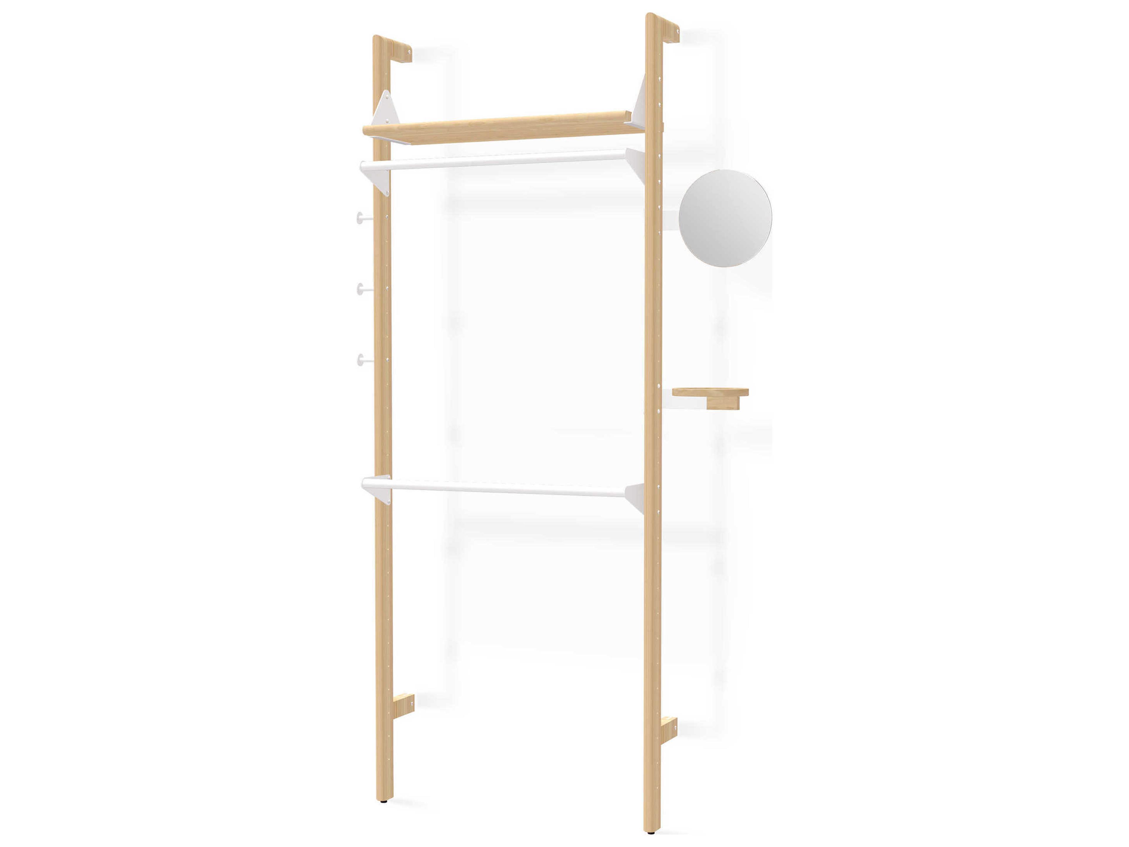 Gus* Modern Branch Ash Blonde / White Wardrobe Unit