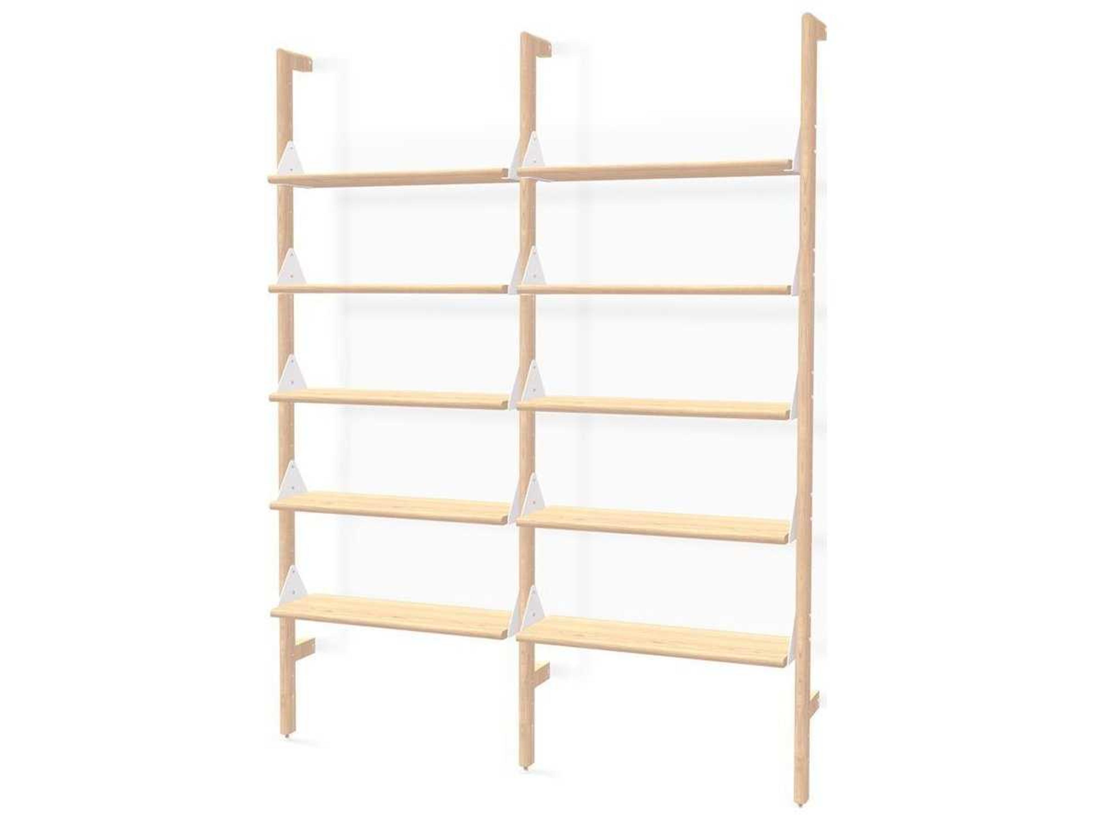 Gus* Modern Branch Ash Blonde White Bookcase