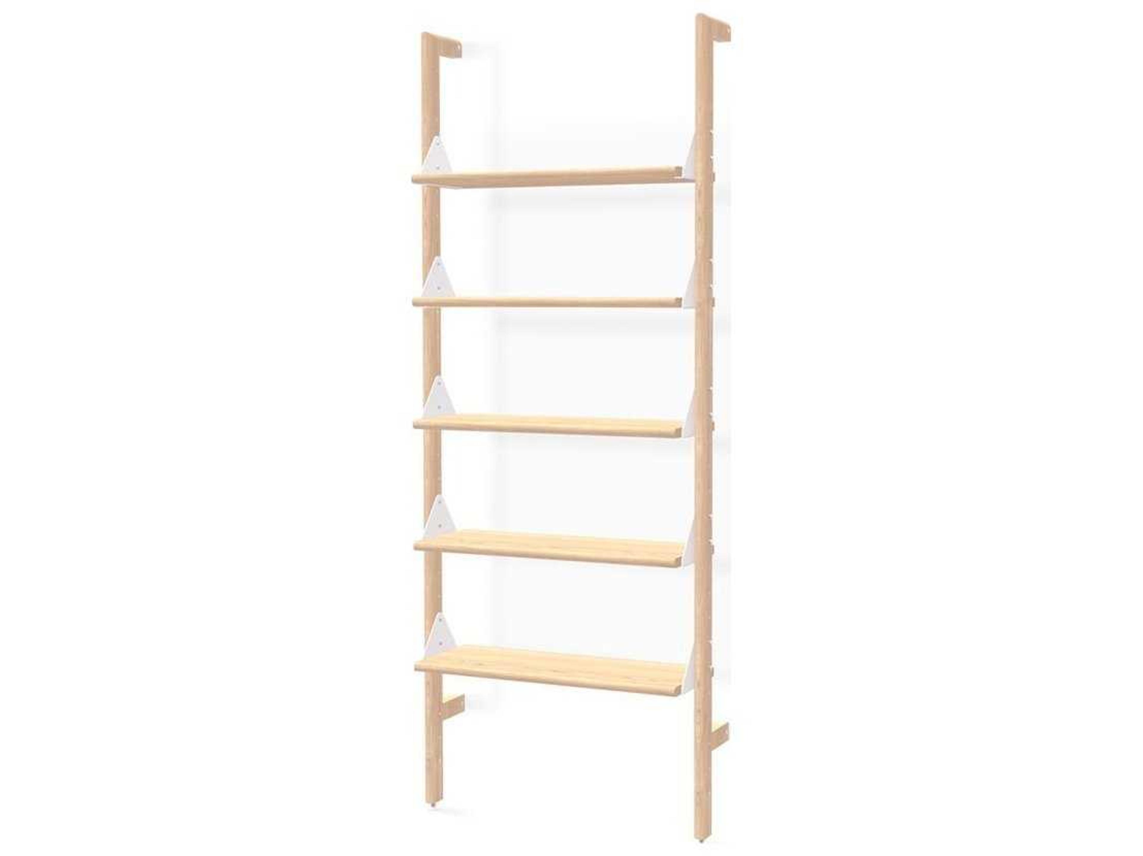 Gus* Modern Branch Ash Blonde White Bookcase
