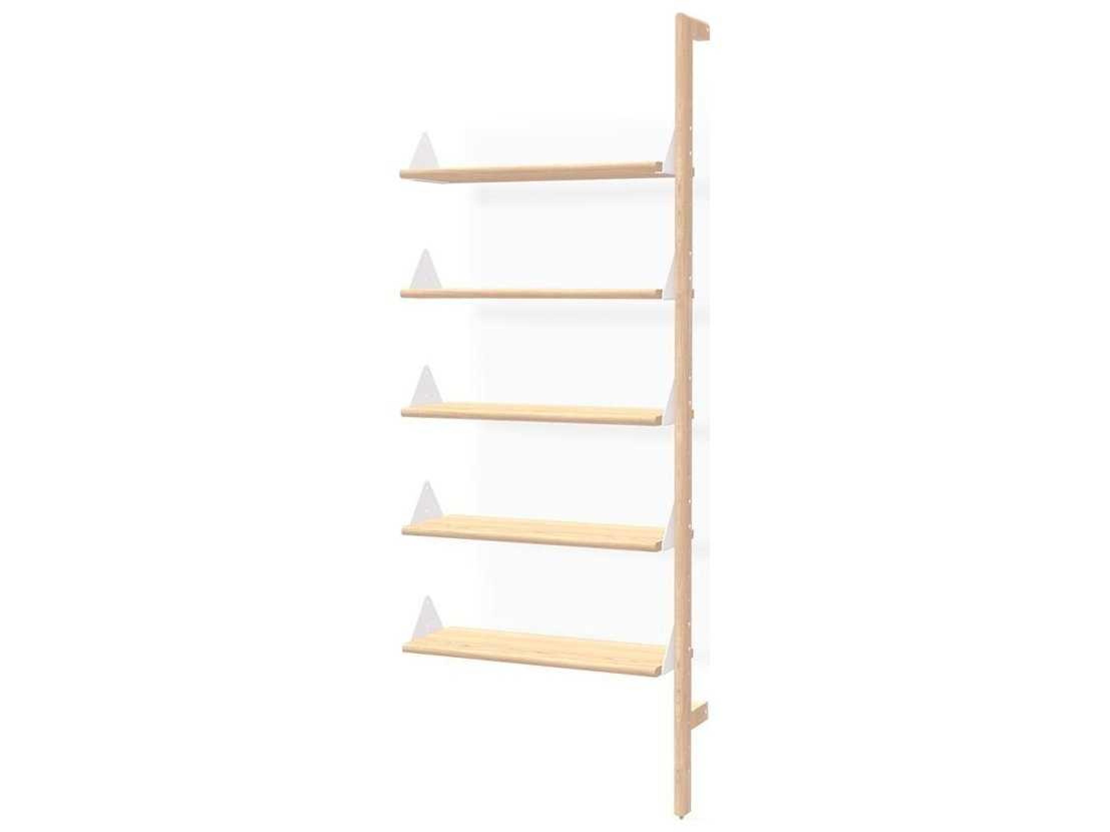 Gus* Modern Branch Ash Blonde White Bookcase
