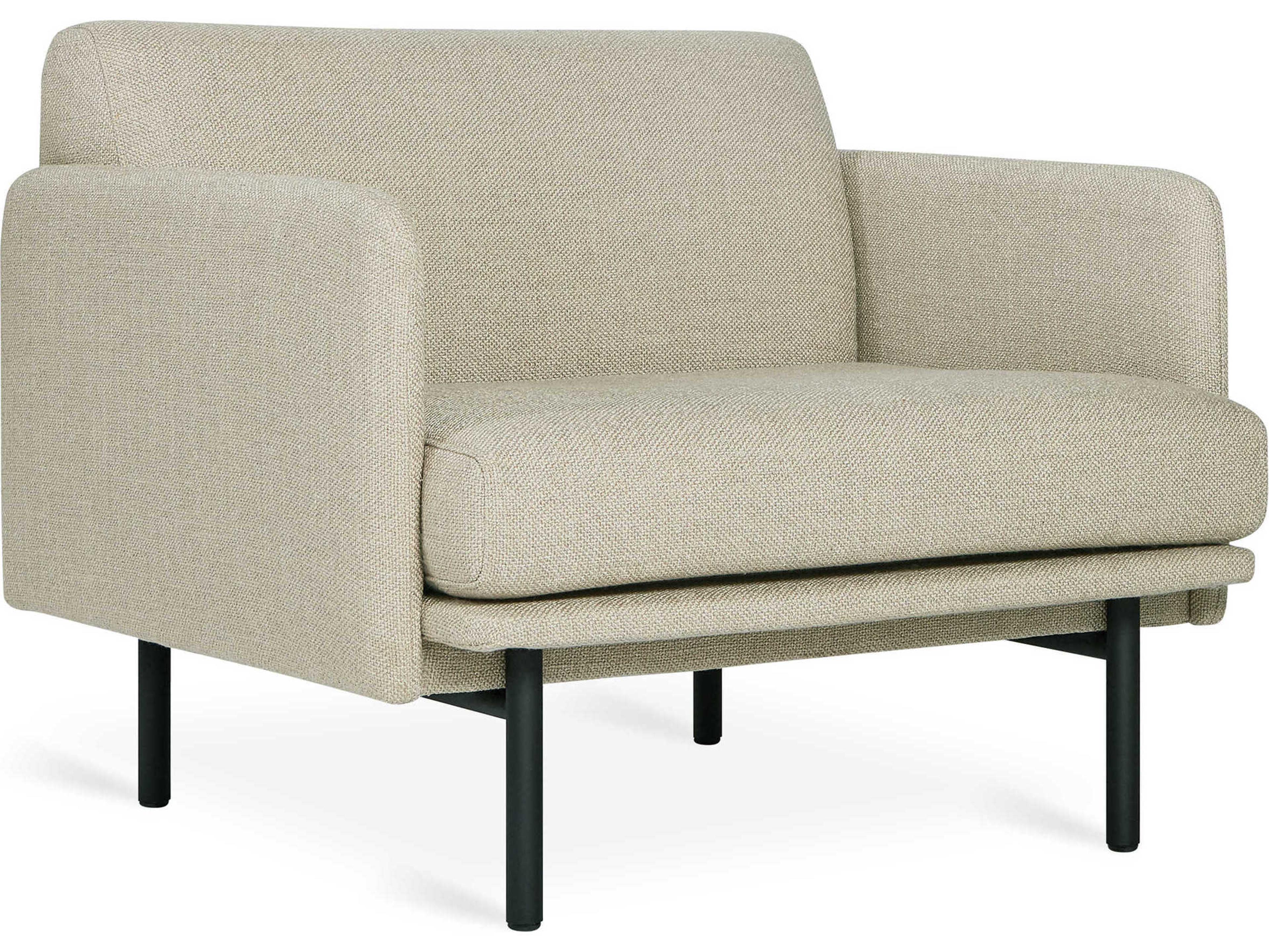 Gus* Modern Foundry Beige Fabric Accent Chair